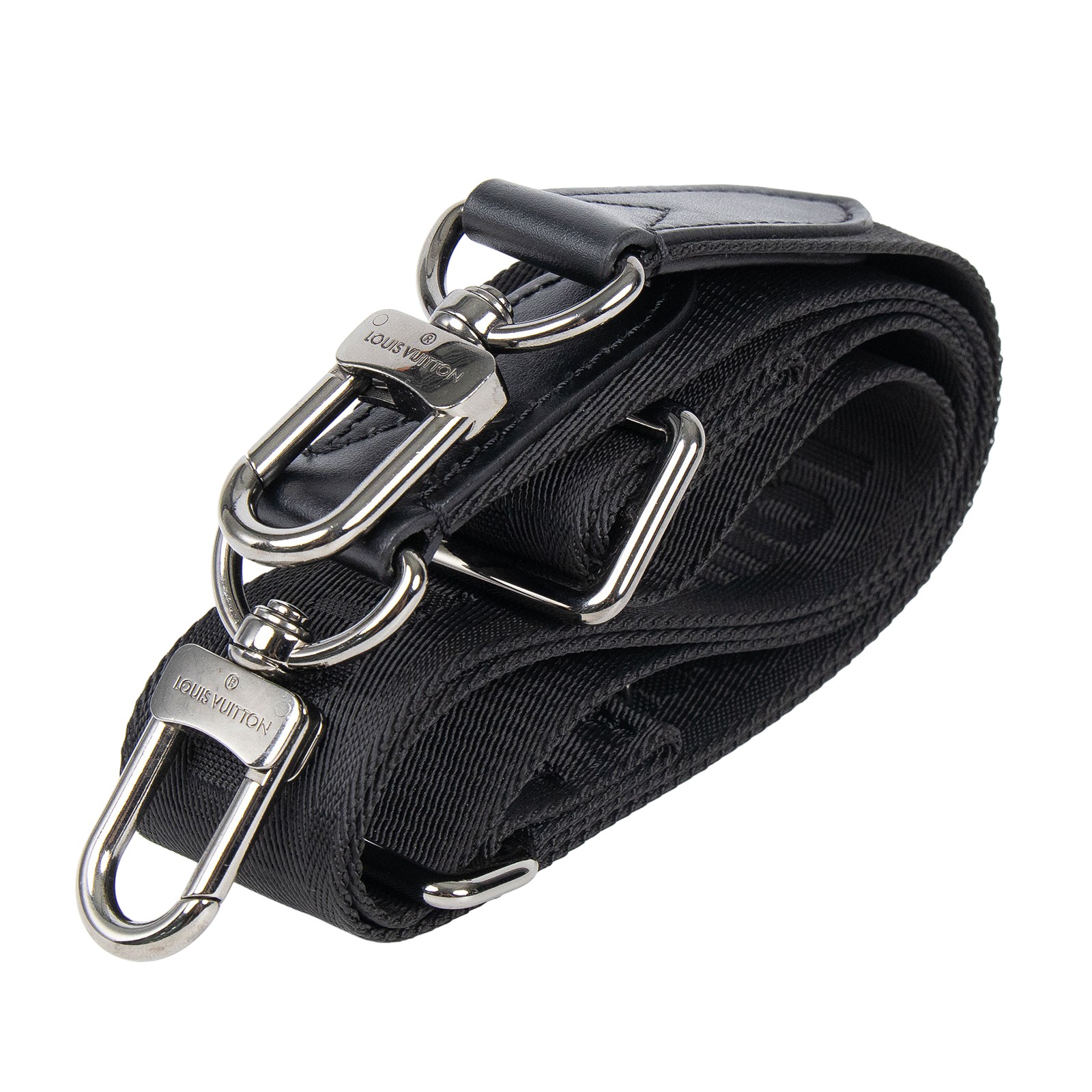 路易威登 LOUIS VUITTON Trio 郵差包 Eclipse帆布 黑色 灰色 M69443 晶片款  購買證明影本/原廠盒子/內袋 /背帶