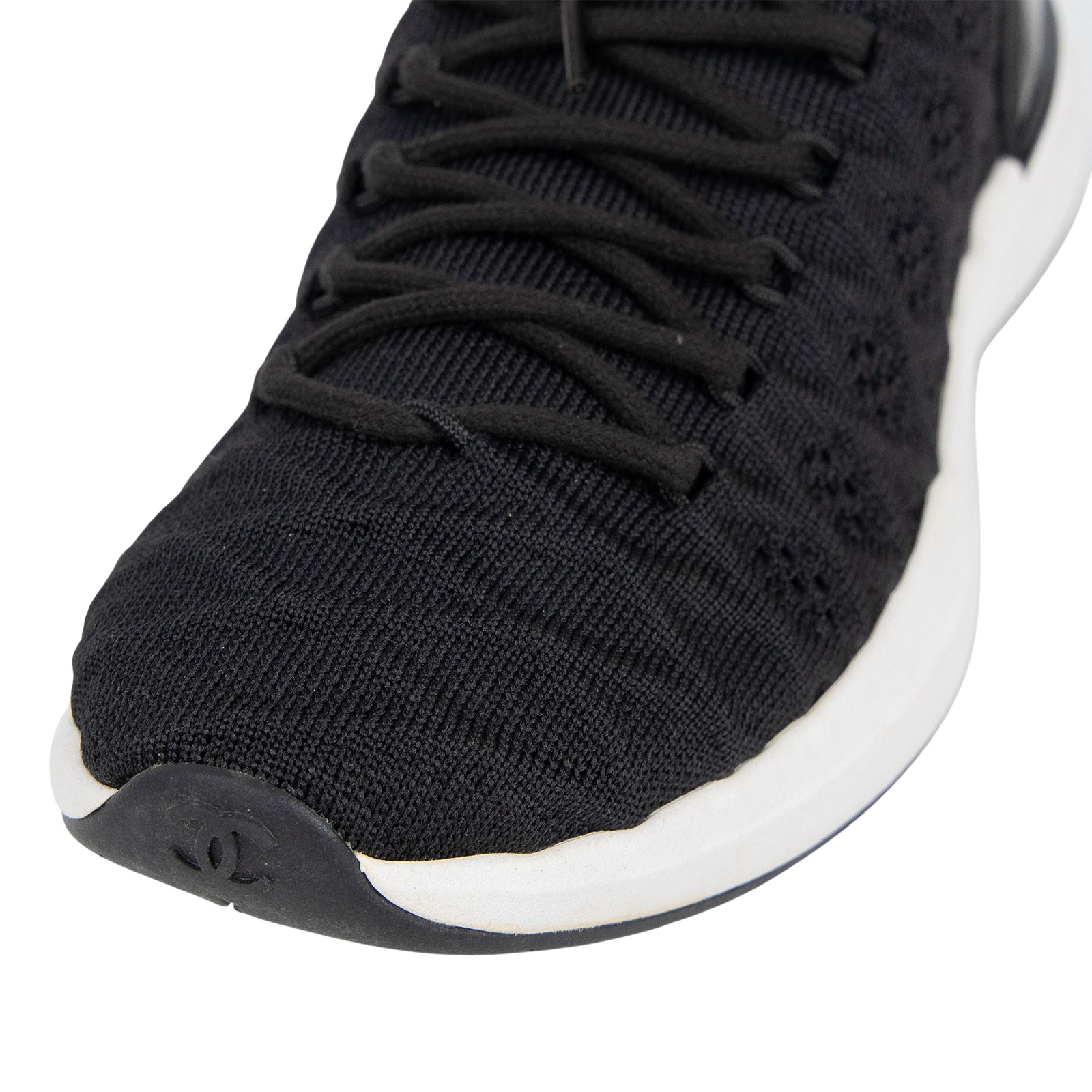 香奈兒 CHANEL 球鞋 運動鞋 襪套 黑色 G35549_385 黑襪套球鞋 原廠盒子/防塵袋