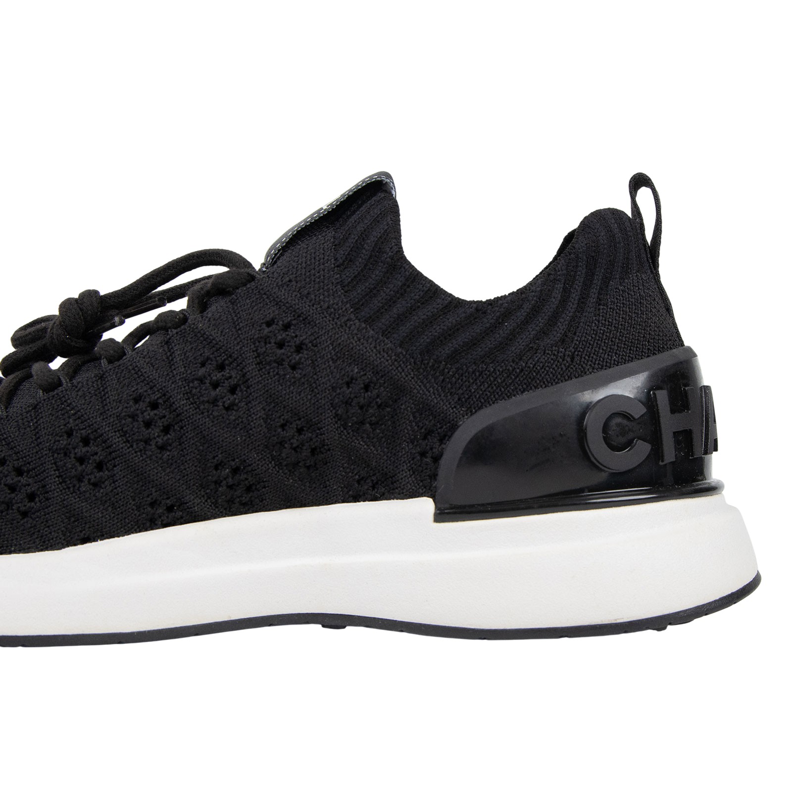 香奈兒 CHANEL 球鞋 運動鞋 襪套 黑色 G35549_385 黑襪套球鞋 原廠盒子/防塵袋