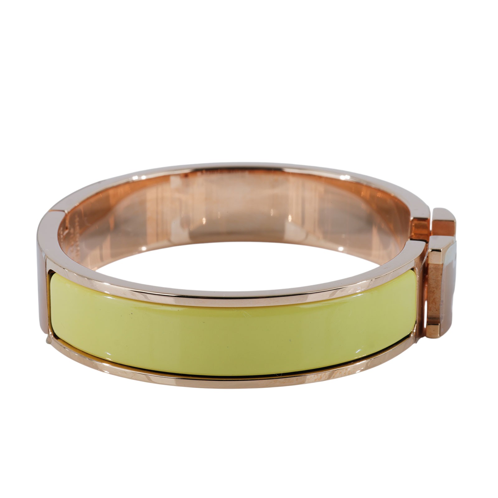 愛馬仕 Hermes Clic H PM 手環 金黃色 H700001FO68PM FI 12 23 黃色CLIC H 手環 原廠盒子/防塵袋/購買證明