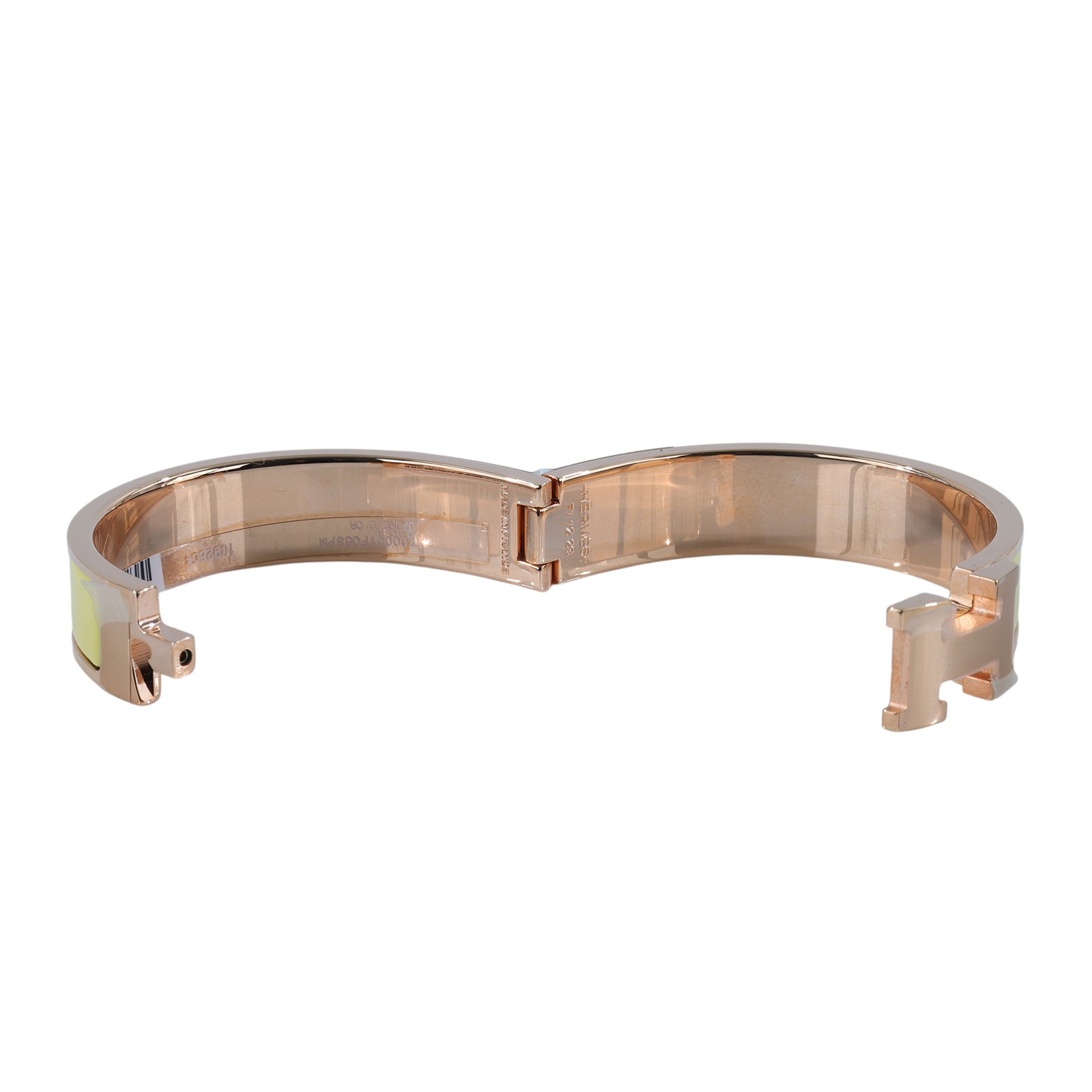 愛馬仕 Hermes Clic H PM 手環 金黃色 H700001FO68PM FI 12 23 黃色CLIC H 手環 原廠盒子/防塵袋/購買證明