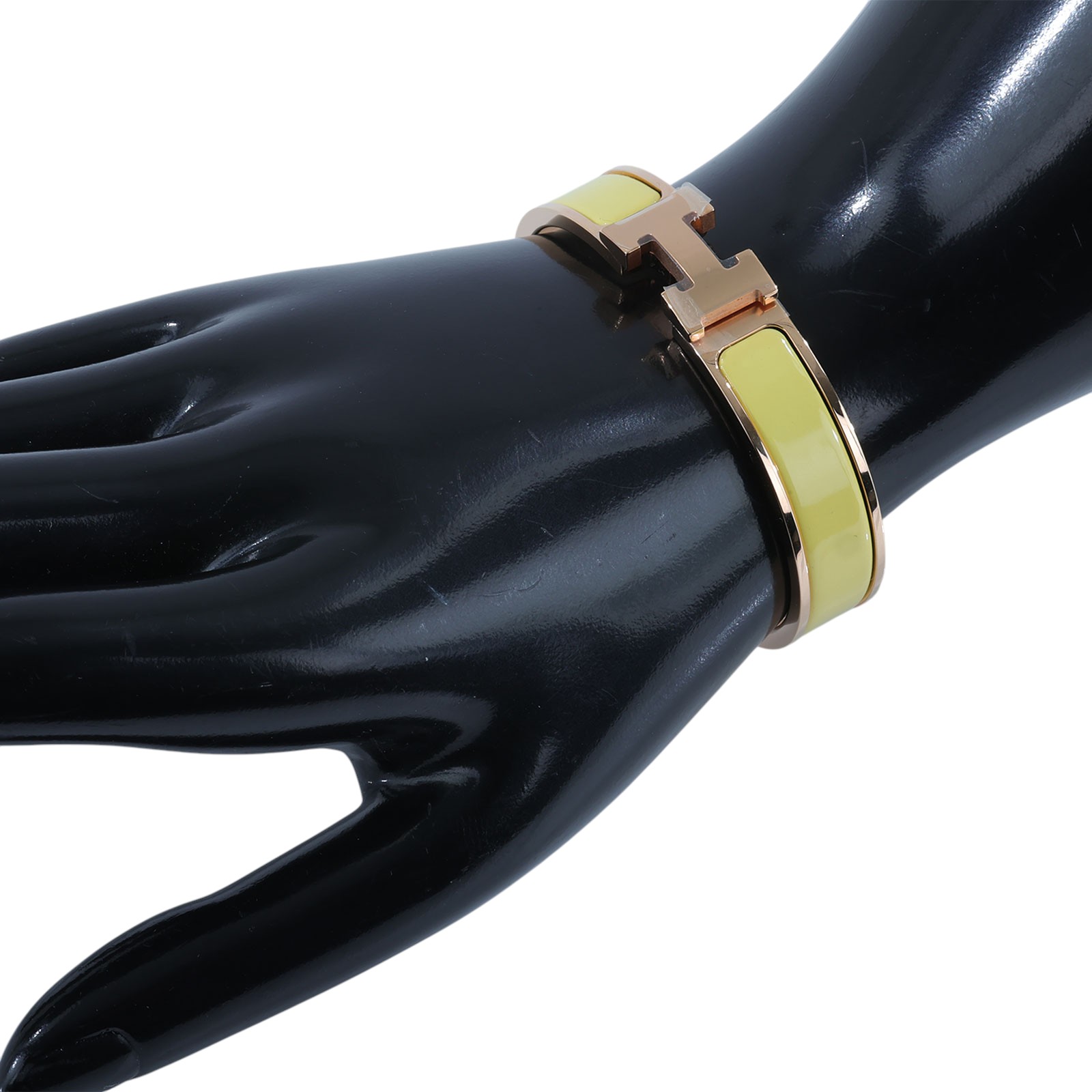 愛馬仕 Hermes Clic H PM 手環 金黃色 H700001FO68PM FI 12 23 黃色CLIC H 手環 原廠盒子/防塵袋/購買證明