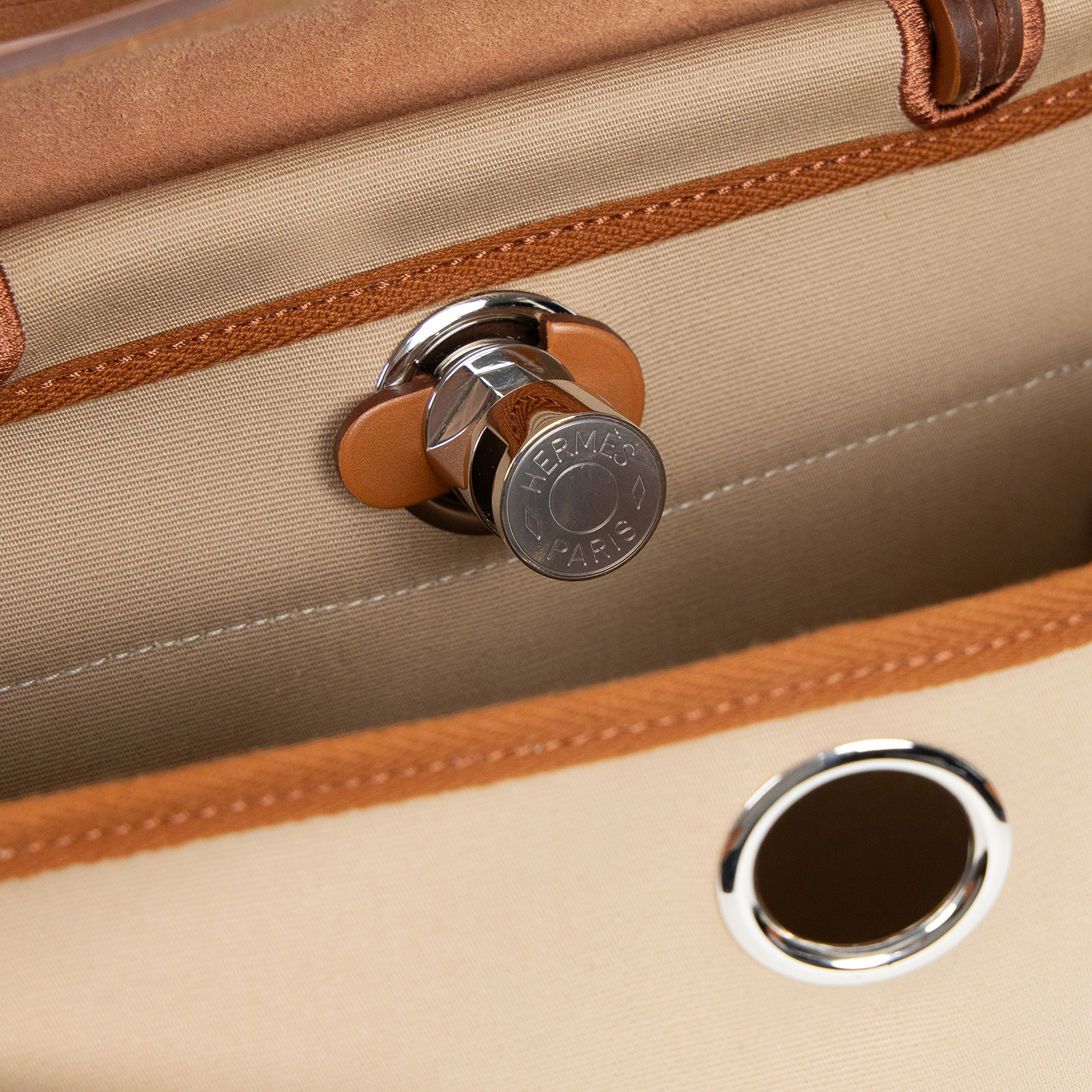 愛馬仕 Hermes Herbag Zip 31 HER31 T刻 金棕拼帆布HERBAG31 原廠盒子/防塵袋/鎖組