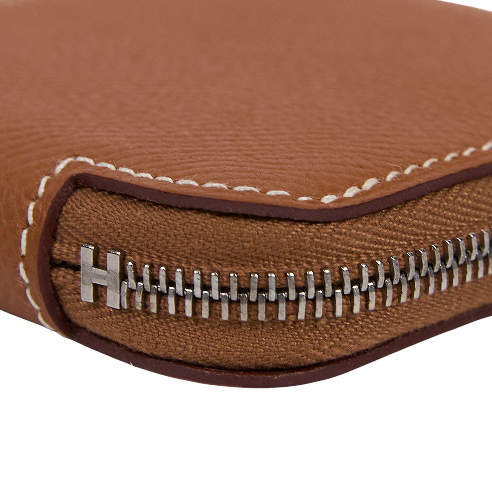 愛馬仕 Hermes SilkIn 拉鍊 絲巾 零錢包 SILKC C刻 金棕絲巾零錢包 原廠盒子