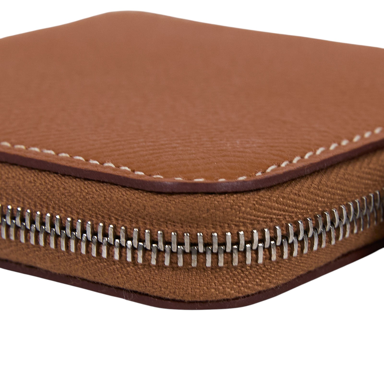 愛馬仕 Hermes SilkIn 拉鍊 絲巾 零錢包 SILKC C刻 金棕絲巾零錢包 原廠盒子