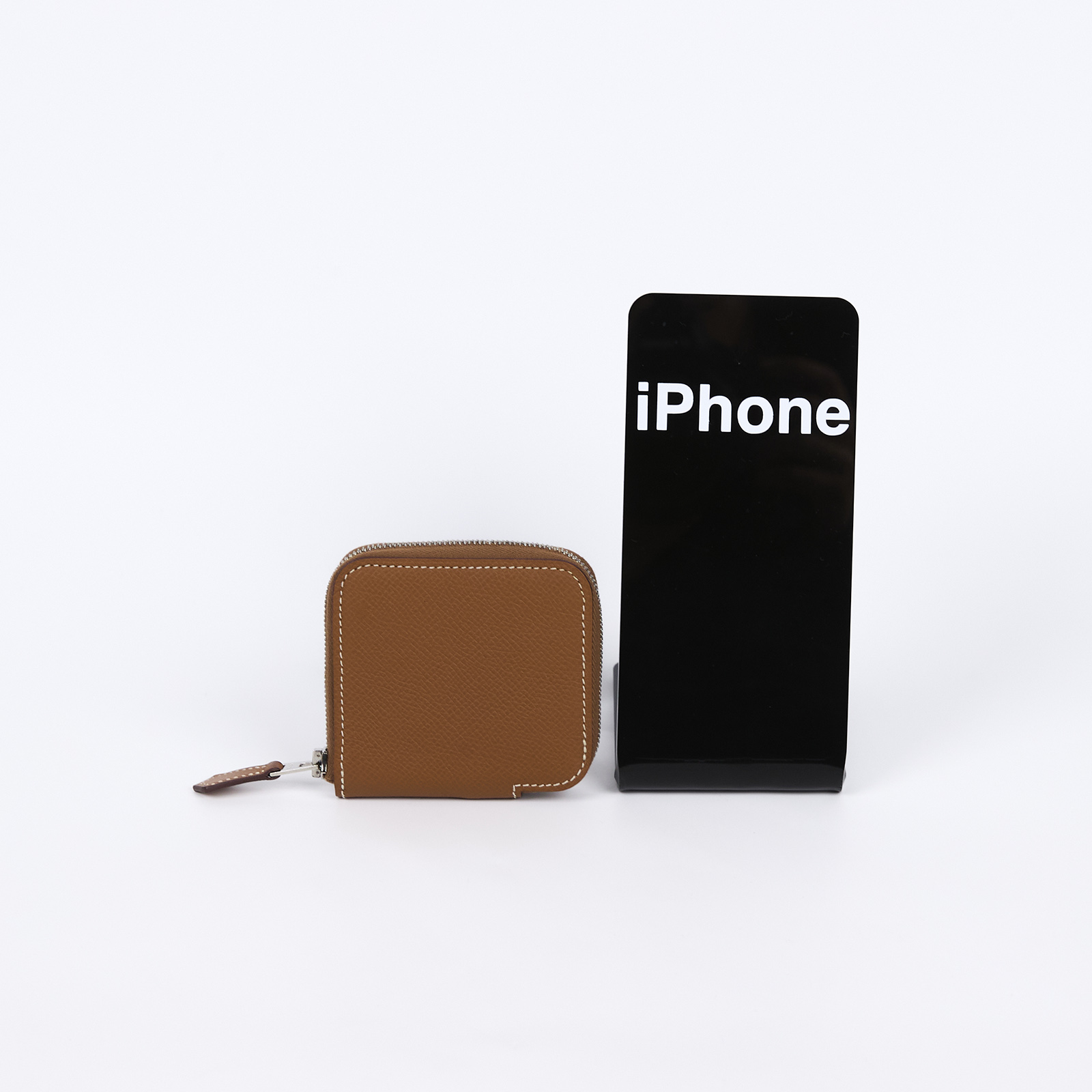 愛馬仕 Hermes SilkIn 拉鍊 絲巾 零錢包 SILKC C刻 金棕絲巾零錢包 原廠盒子