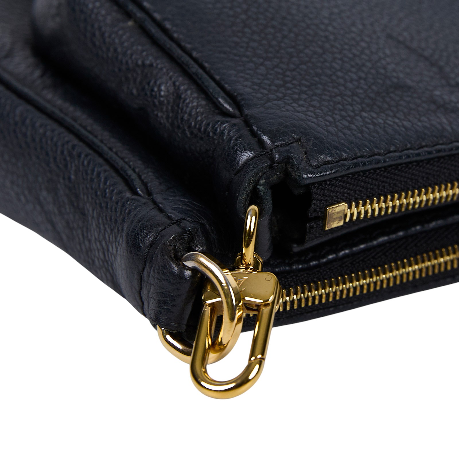 路易威登 LOUIS VUITTON Multi Pochette Accessoires 壓花牛皮 混合式 斜背袋 M80399 晶片款  原廠盒子/防塵袋