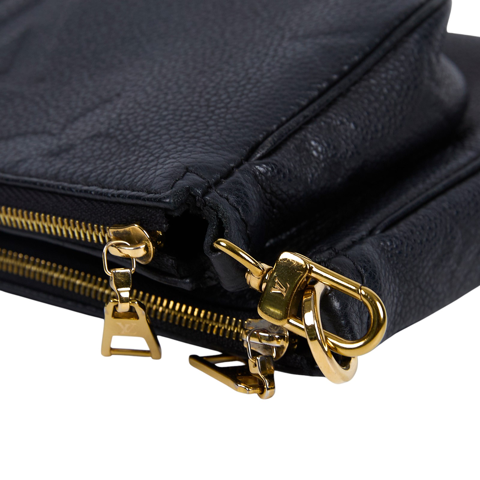 路易威登 LOUIS VUITTON Multi Pochette Accessoires 壓花牛皮 混合式 斜背袋 M80399 晶片款  原廠盒子/防塵袋