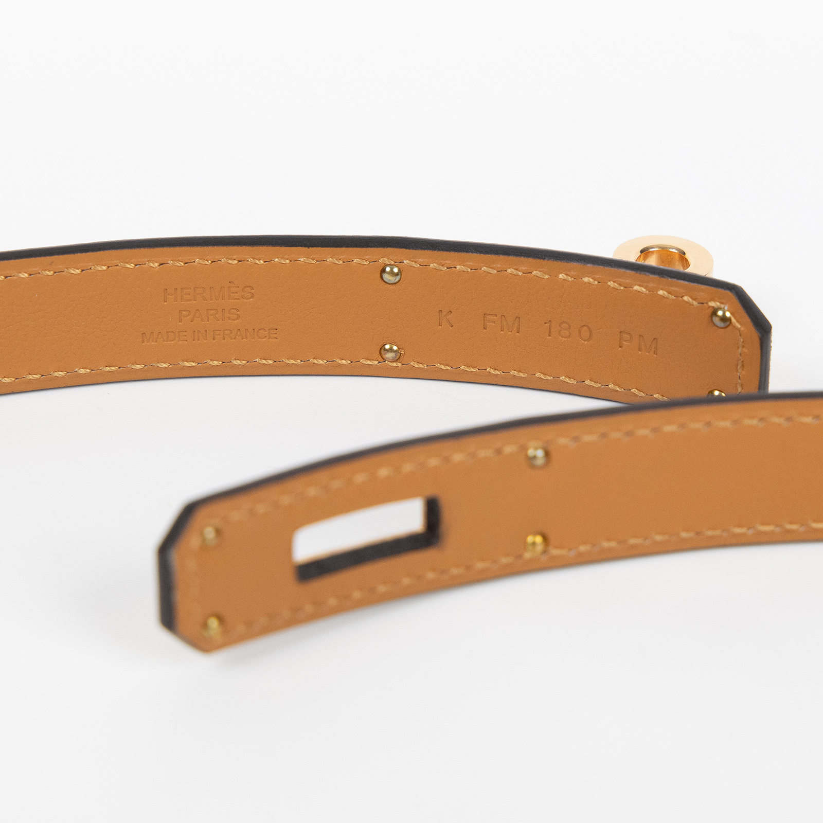 愛馬仕 Hermes Kelly 18 腰帶 大象灰 玫瑰金色五金 金棕色 H069853CD37 /H069853CD  防塵袋/原廠盒子/購買證明