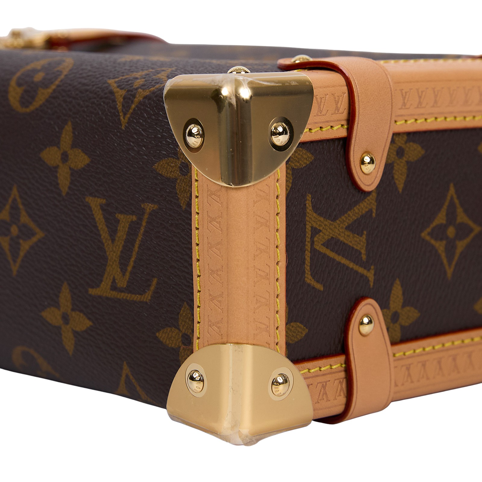 路易威登 LOUIS VUITTON Side Trunk MM 老花 手提 肩背 箱包 M46358 晶片款  原廠盒子/防塵袋/購買證明/背帶