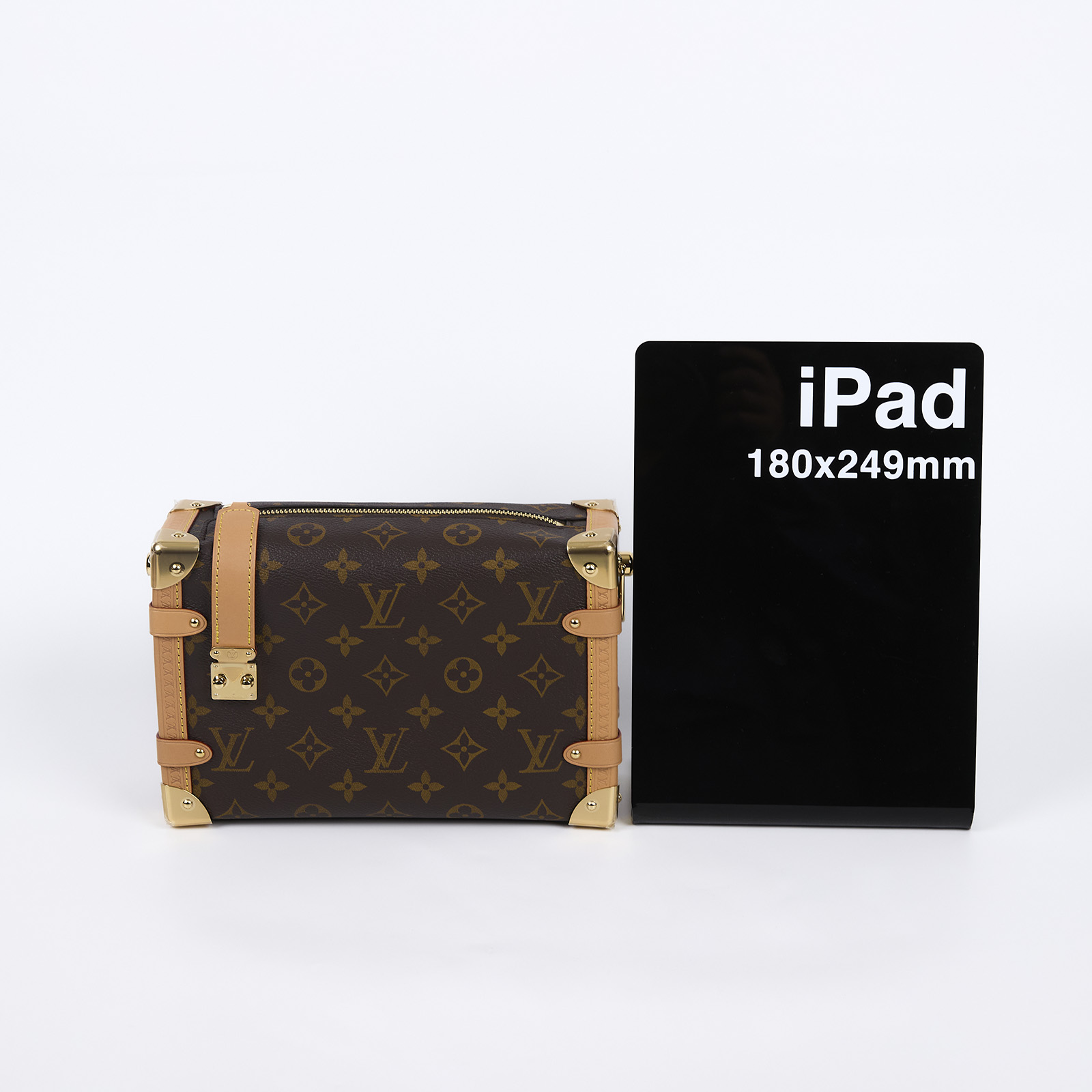 路易威登 LOUIS VUITTON Side Trunk MM 老花 手提 肩背 箱包 M46358 晶片款  原廠盒子/防塵袋/購買證明/背帶