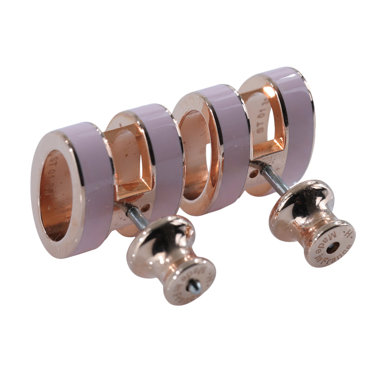 愛馬仕 Hermes Mini Pop H 耳釘 糖衣粉 H608002FO85 ST 01 39 粉色 POP H 耳環 原廠盒子