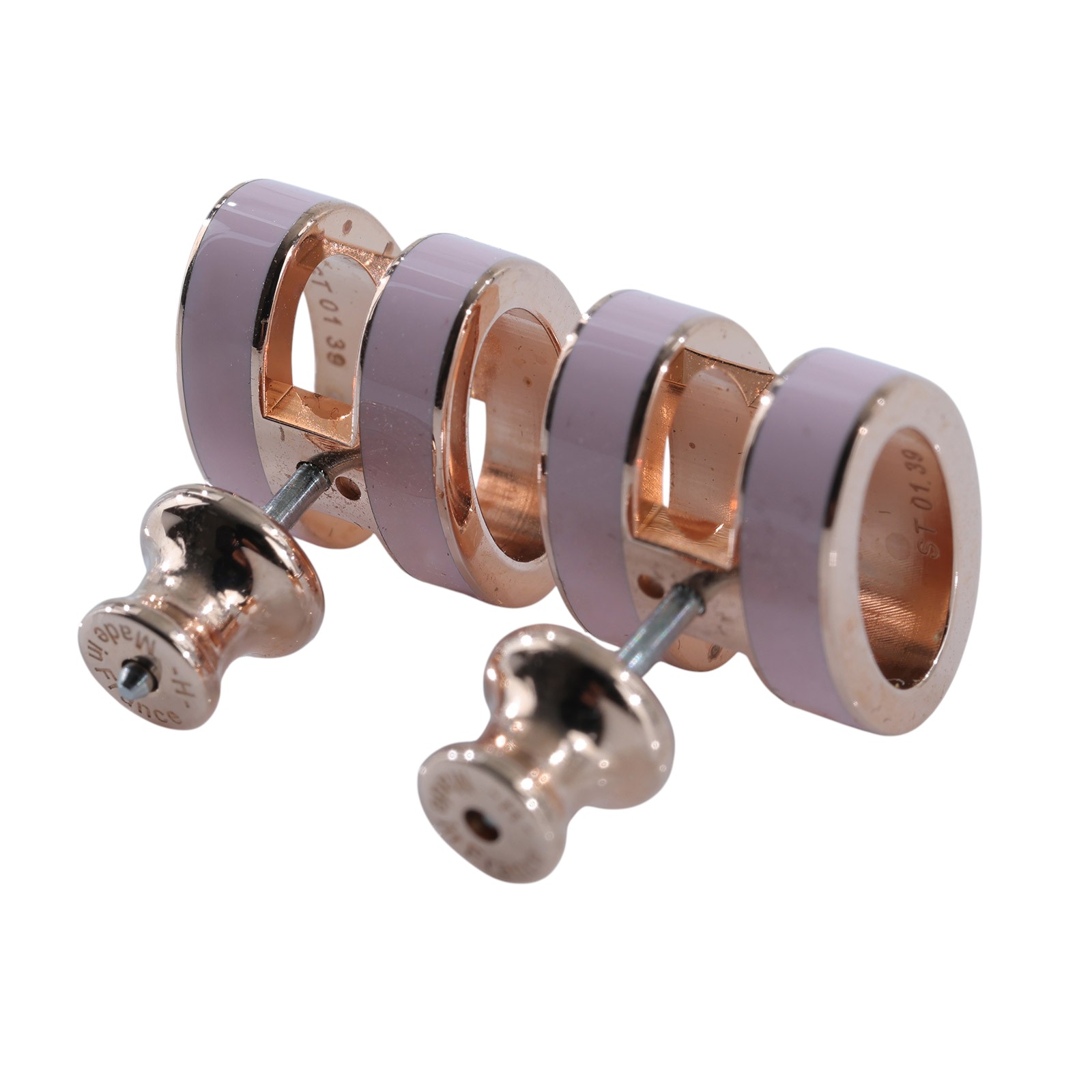 愛馬仕 Hermes Mini Pop H 耳釘 糖衣粉 H608002FO85 ST 01 39 粉色 POP H 耳環 原廠盒子