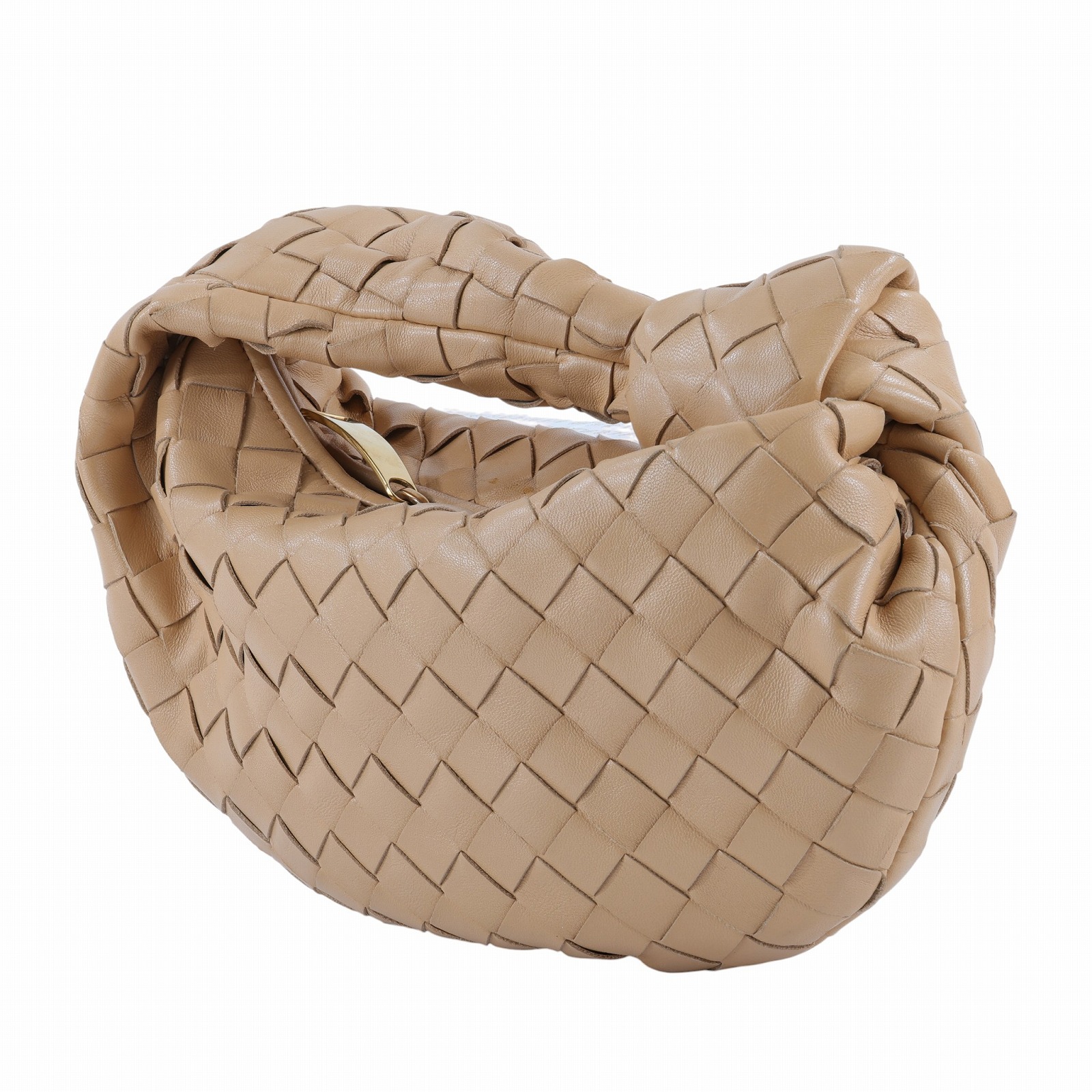 寶緹嘉 BOTTEGA VENETA Mini Jodie 編織 手提包  651876VCPP5 奶茶 JODIE MINI 防塵袋