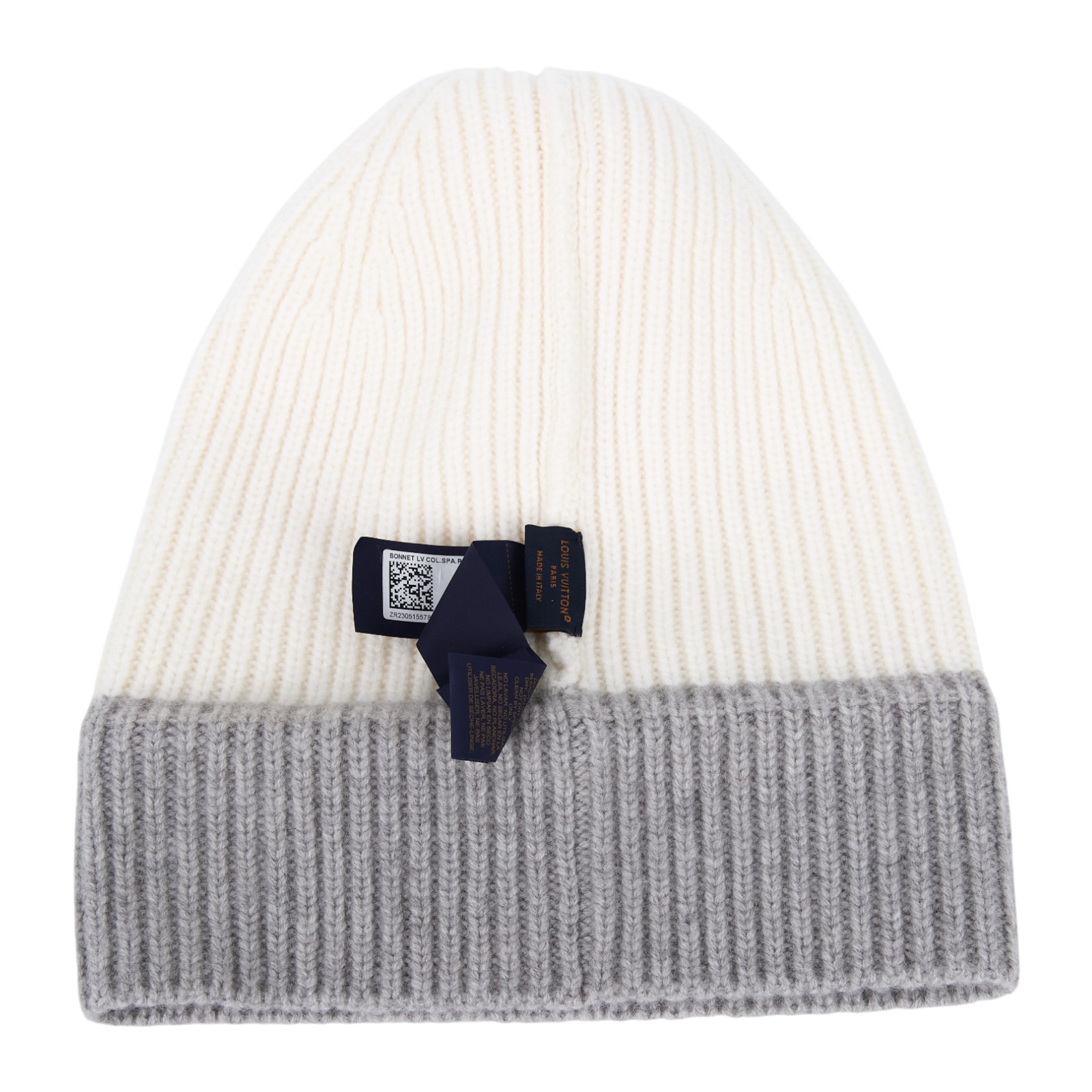 路易威登 LOUIS VUITTON LV Cold Spark 毛帽 M79255 灰白毛球毛帽 無附屬品