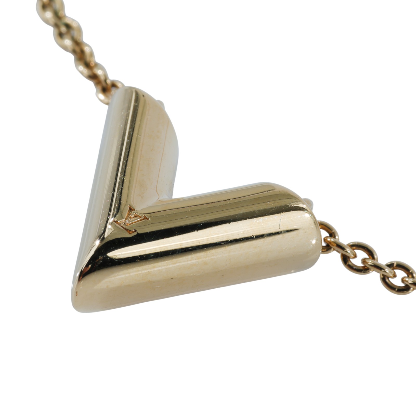 路易威登 LOUIS VUITTON Essential V 項鏈 M00857 金Essential V 原廠盒子/防塵袋