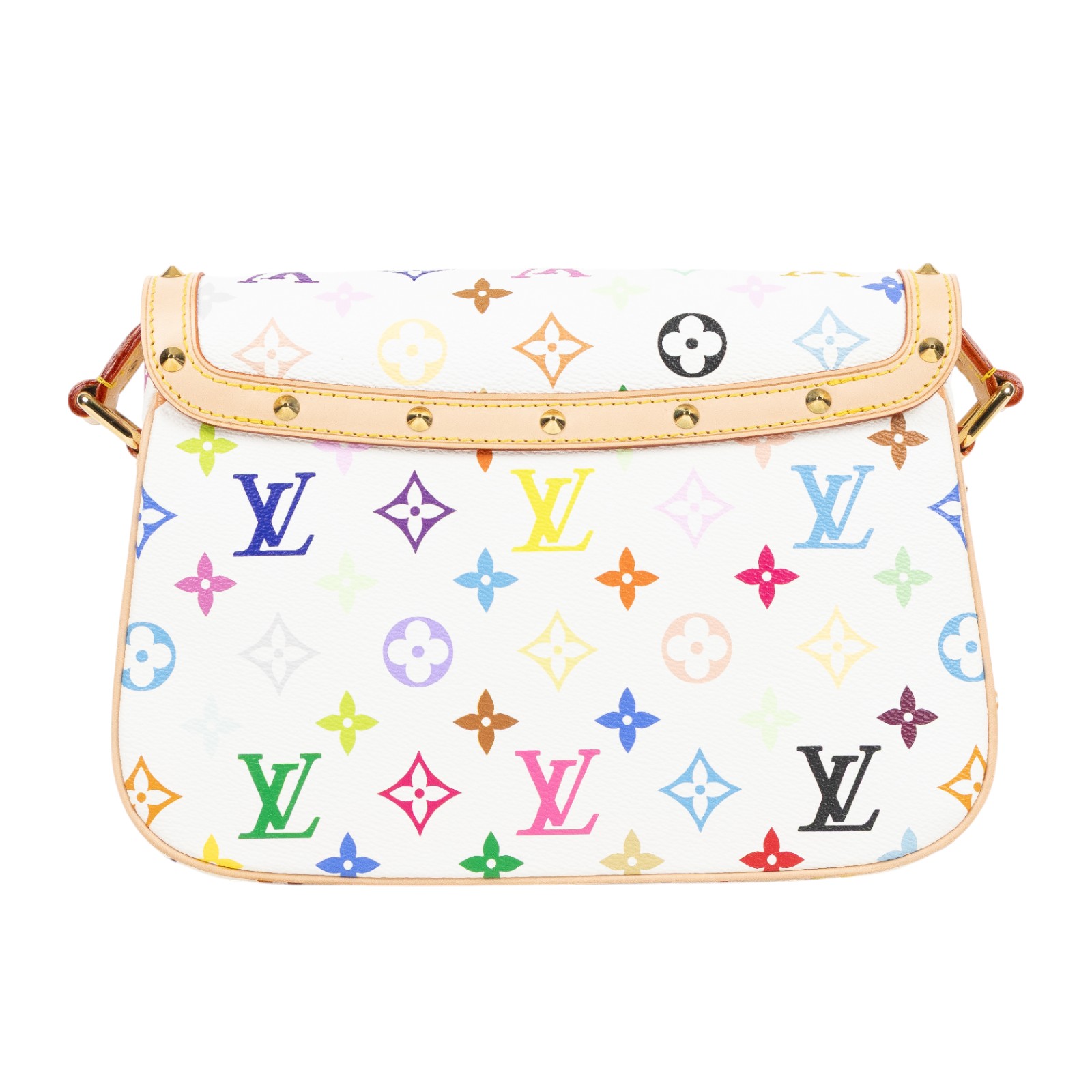 路易威登 LOUIS VUITTON 村上隆聯名 Sologne 肩背包 M92661 白彩SOLOGNE 原廠盒子/防塵袋