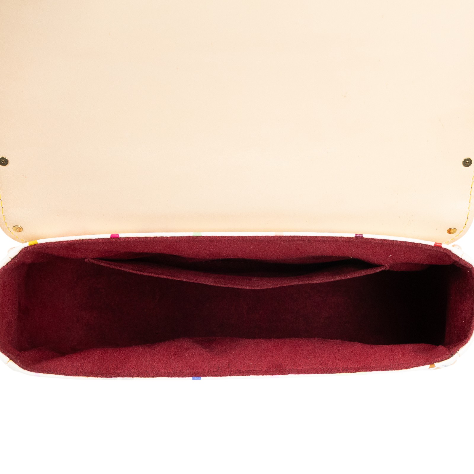 路易威登 LOUIS VUITTON 村上隆聯名 Sologne 肩背包 M92661 白彩SOLOGNE 原廠盒子/防塵袋