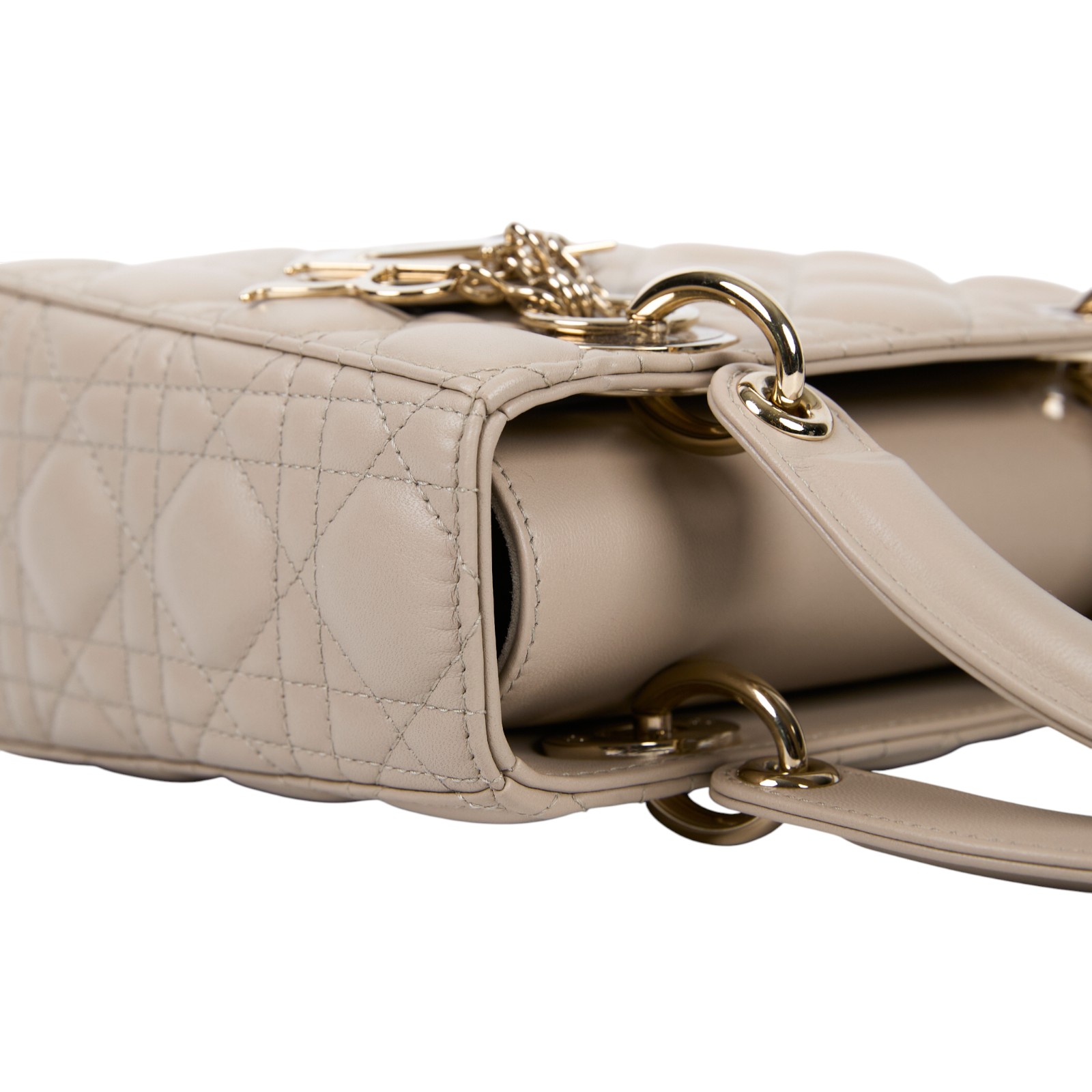 迪奧 CHRISTIAN DIOR Lady Dior My ABCDior 小型 肩背 手提包 羊皮 M0538ONGE  原廠盒子/防塵袋/保證卡/裝飾釦4個