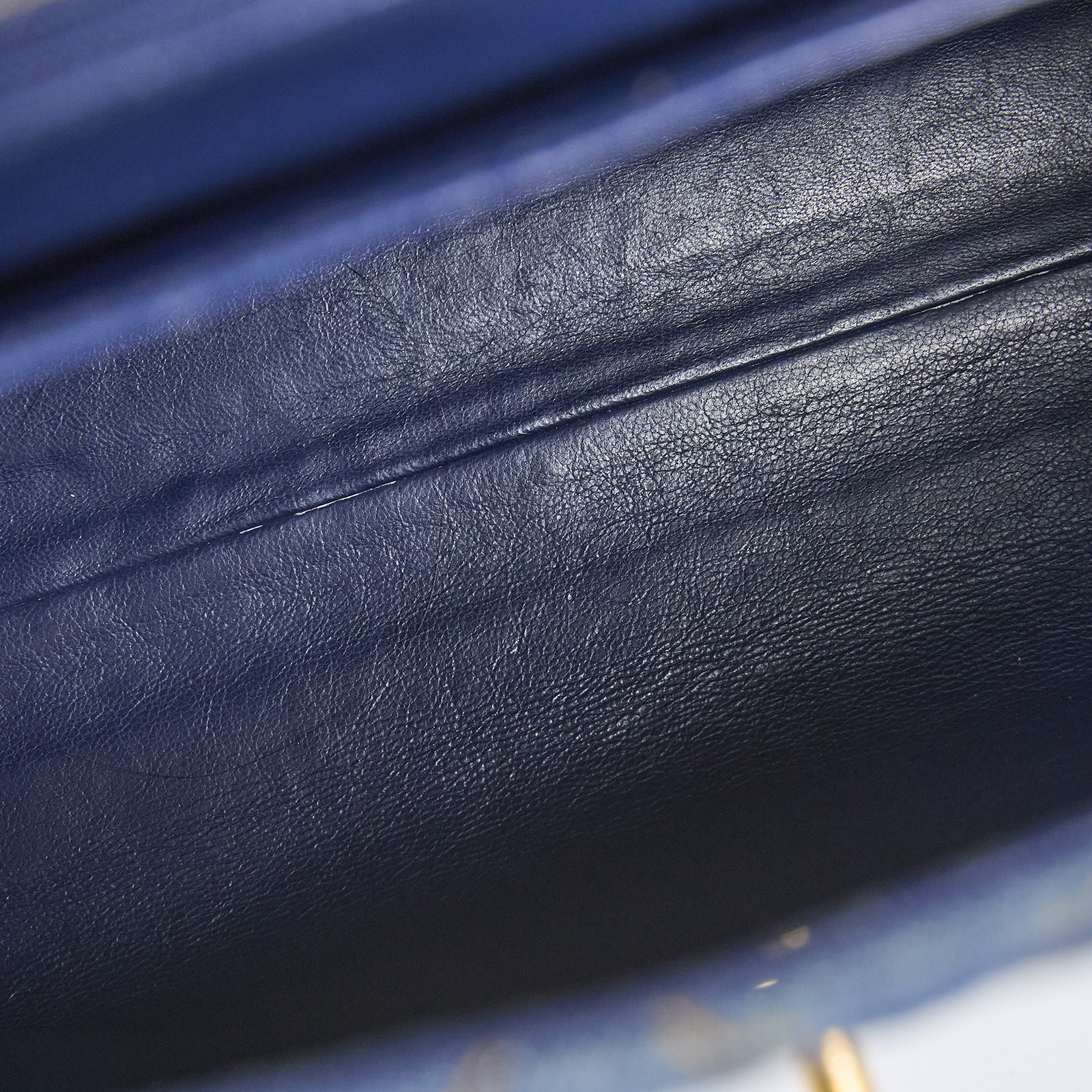 香奈兒 CHANEL Vintage 菱格紋 丹寧 手提包  4開單寧Matelasse手提包 無附屬品