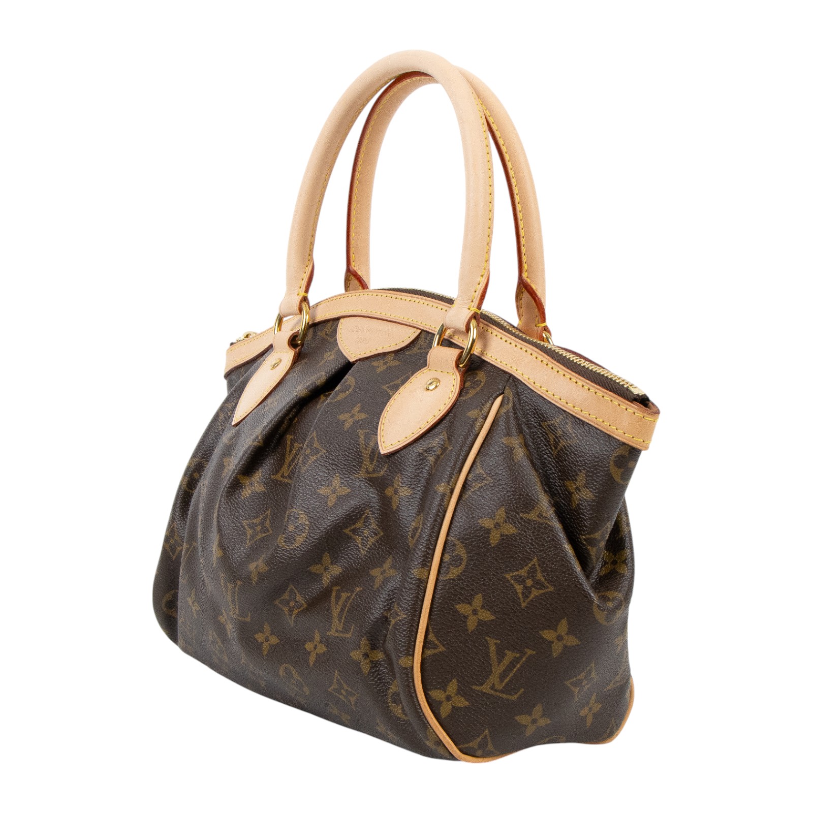 路易威登 LOUIS VUITTON Tivoli PM 經典帆布 M40143 棕原花帆布 Tivoli PM 手提包 防塵袋