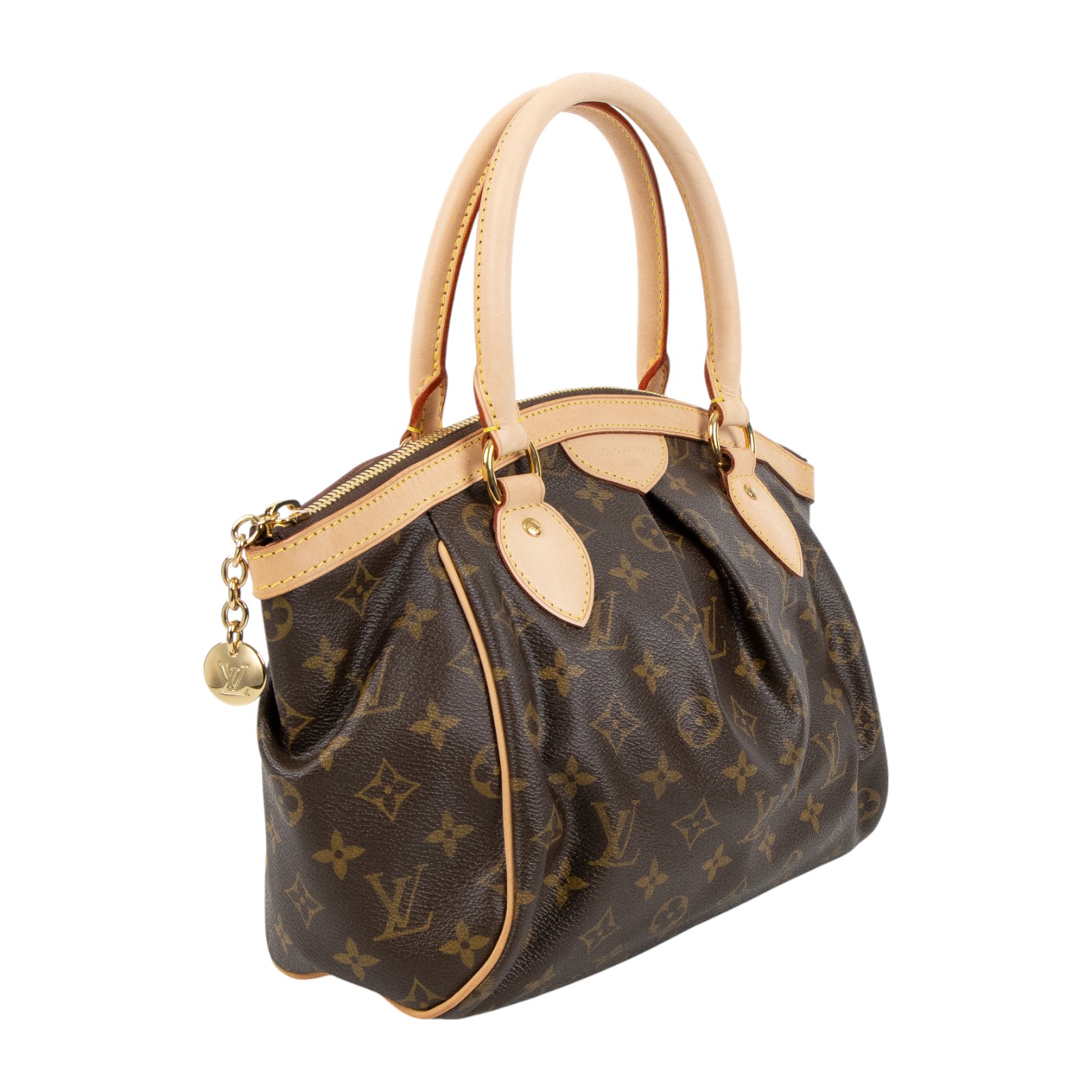 路易威登 LOUIS VUITTON Tivoli PM 經典帆布 M40143 棕原花帆布 Tivoli PM 手提包 防塵袋