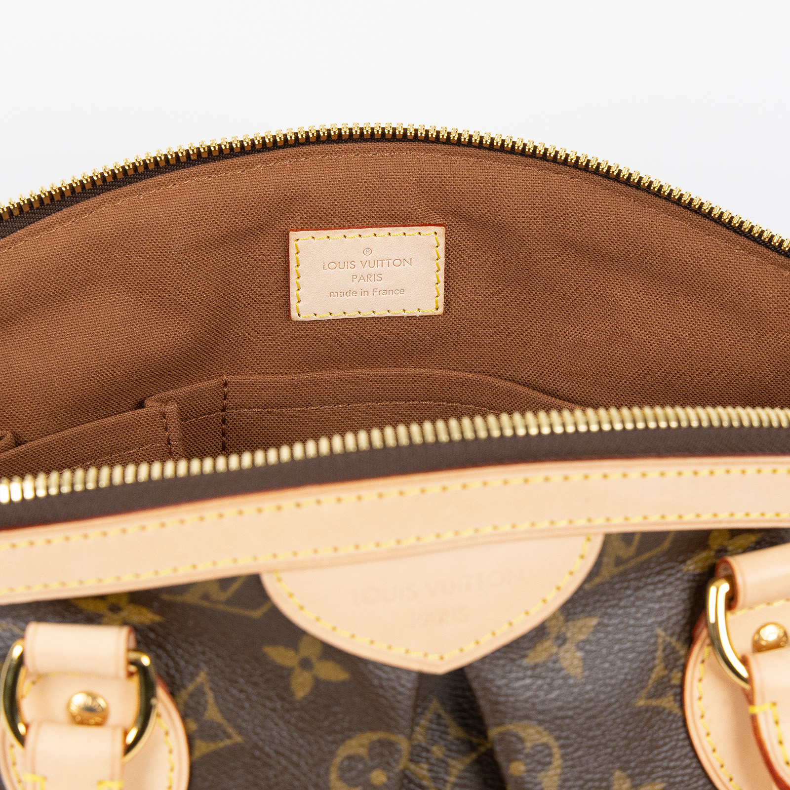 路易威登 LOUIS VUITTON Tivoli PM 經典帆布 M40143 棕原花帆布 Tivoli PM 手提包 防塵袋