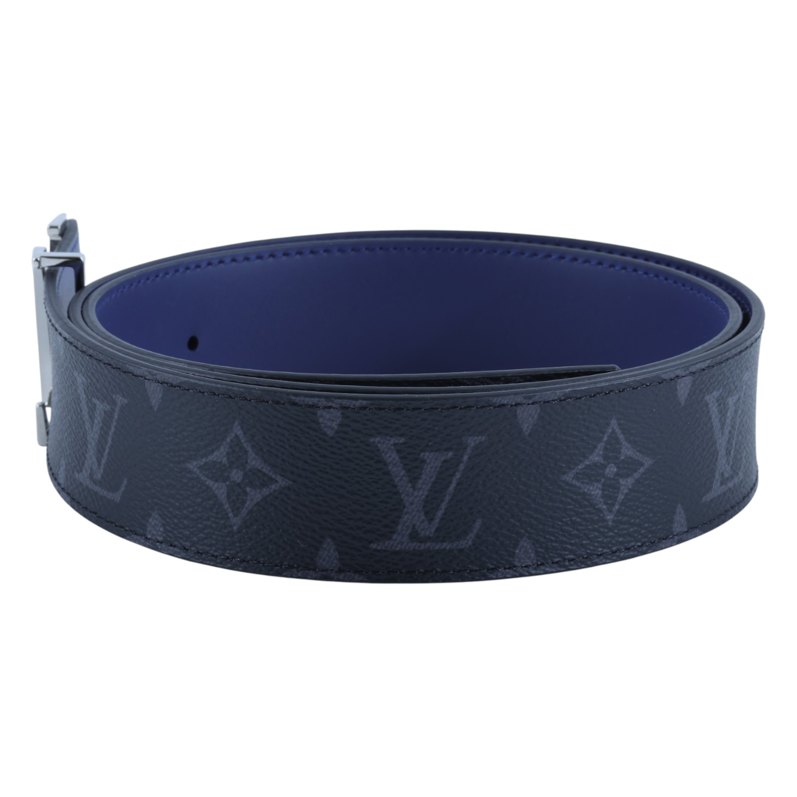 路易威登 LOUIS VUITTON LV Initiales 皮帶 腰帶 M0534T 黑原花皮帶 原廠盒子/防塵袋