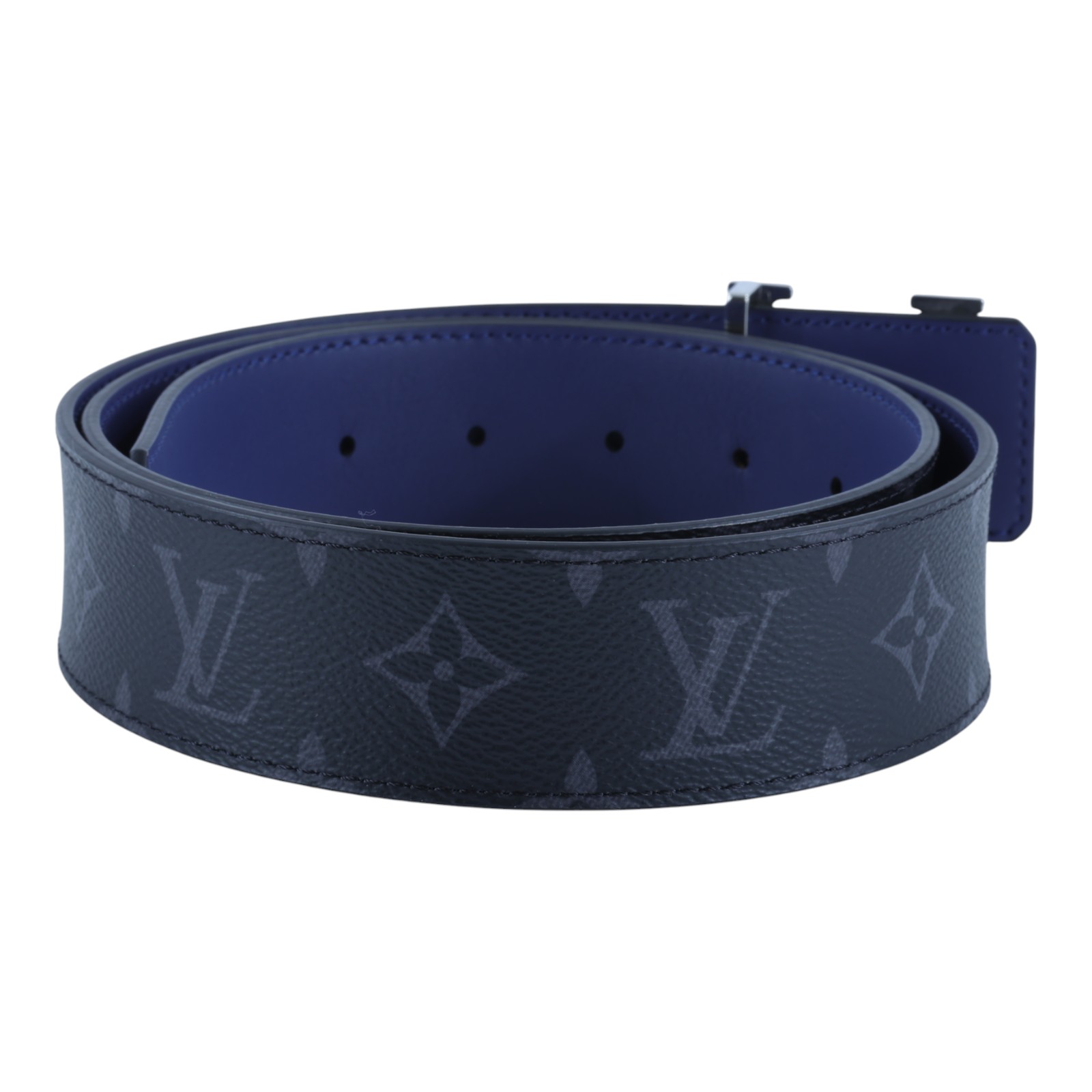 路易威登 LOUIS VUITTON LV Initiales 皮帶 腰帶 M0534T 黑原花皮帶 原廠盒子/防塵袋