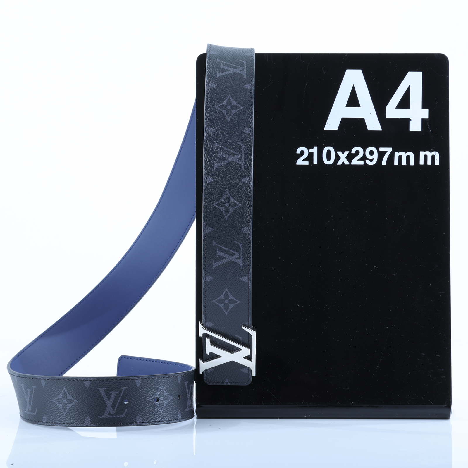 路易威登 LOUIS VUITTON LV Initiales 皮帶 腰帶 M0534T 黑原花皮帶 原廠盒子/防塵袋