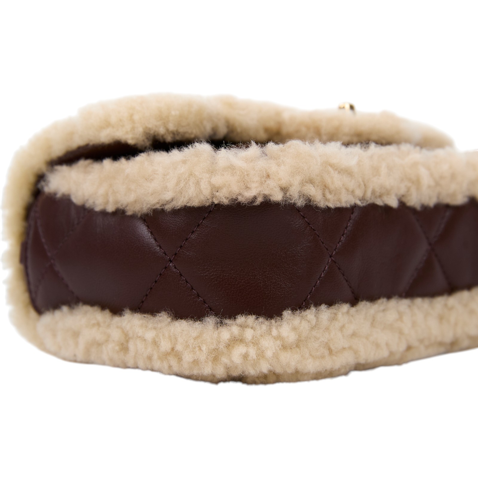 香奈兒 CHANEL MINI FLAP BAG CF 口蓋包 AS5148 B18194 晶片款 咖毛毛泰迪方胖 原廠盒子/防塵袋/購買證明影本