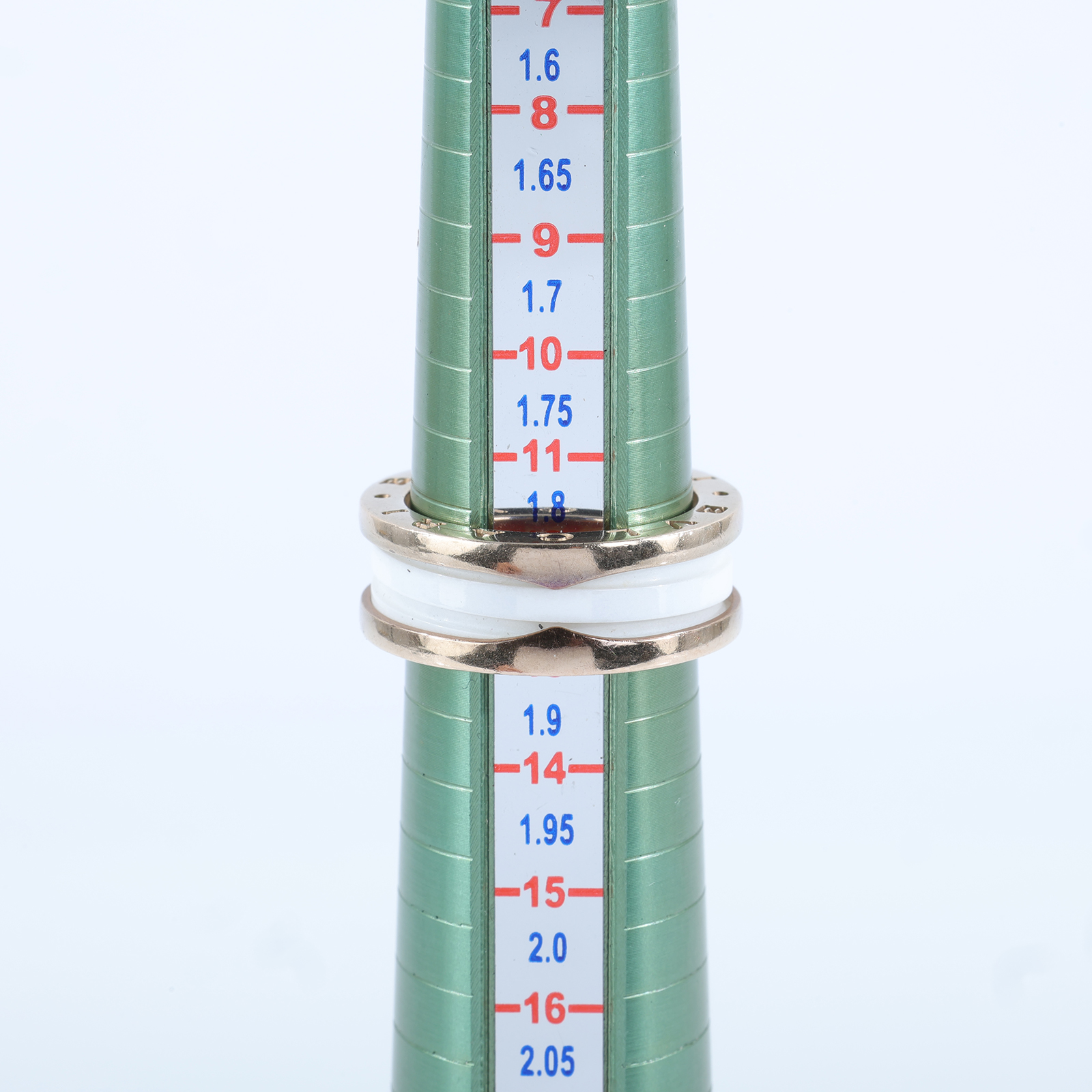 寶格麗 BVLGARI B.zero1 Ring 戒指 玫瑰金 347016 B-zero1白陶瓷戒指 原廠盒子/保書