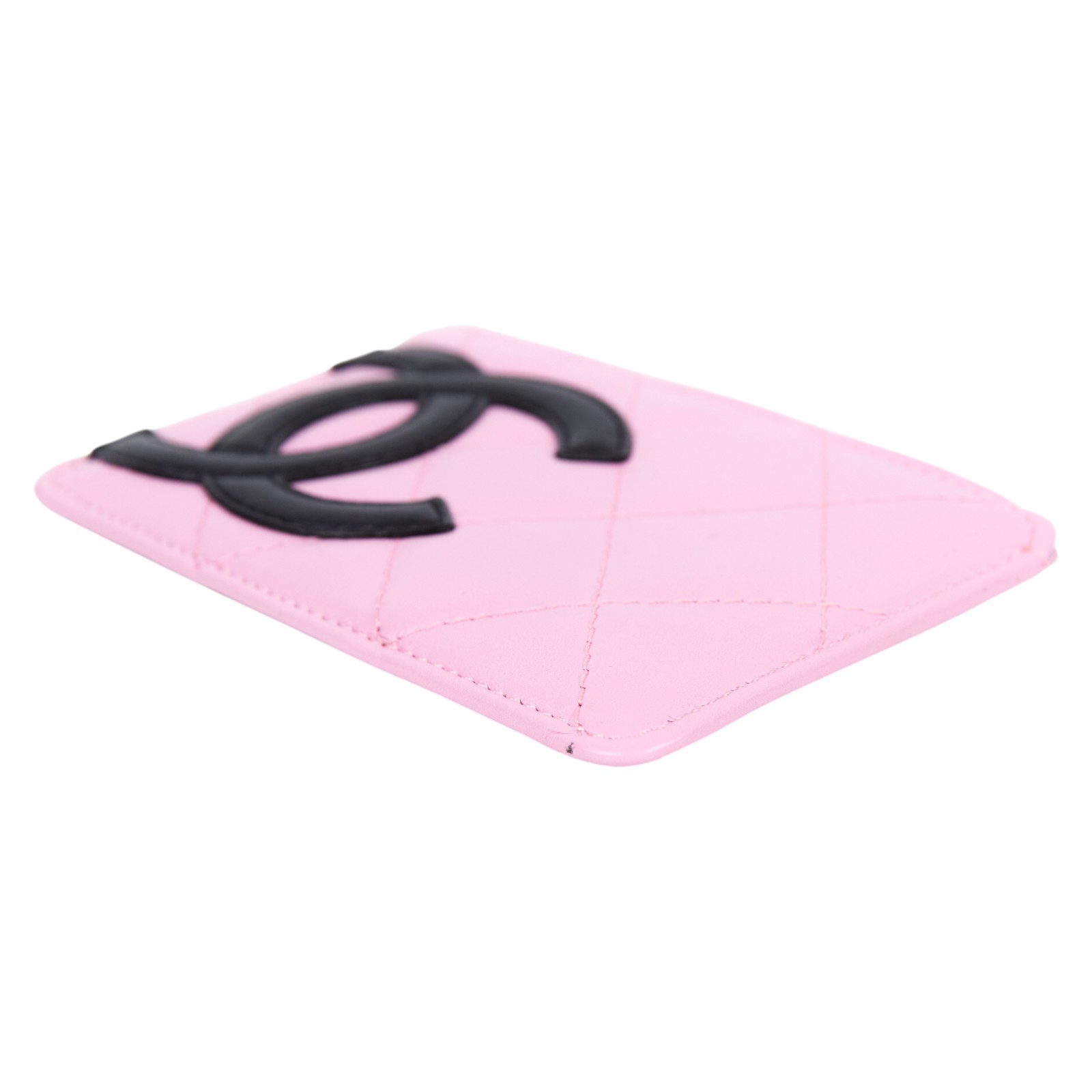 香奈兒 CHANEL 康朋 卡夾  9開 粉紅羊皮康朋卡夾 原廠盒子/保證卡