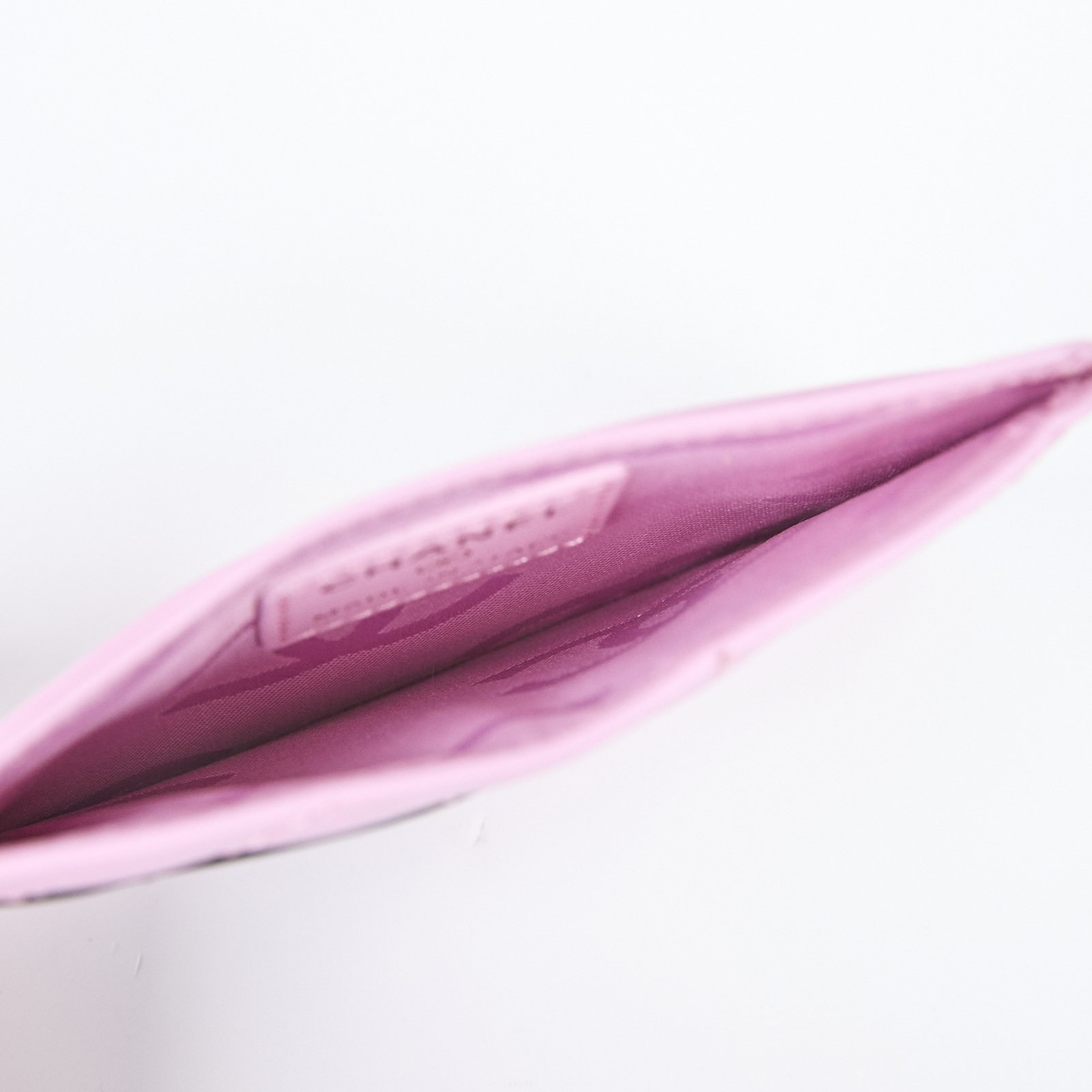 香奈兒 CHANEL 康朋 卡夾  9開 粉紅羊皮康朋卡夾 原廠盒子/保證卡