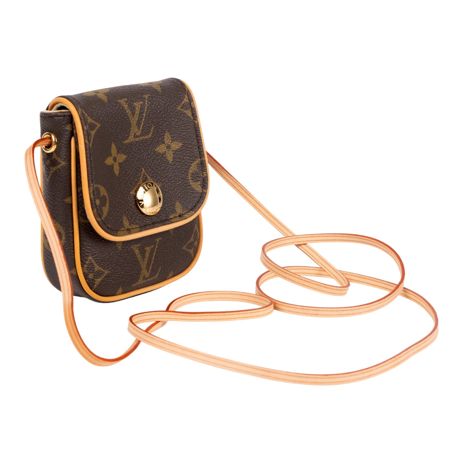 路易威登 LOUIS VUITTON Pochette Cancun 經典帆布 單肩包 M60018 原花Pochette Cancun 原廠盒子/防塵袋