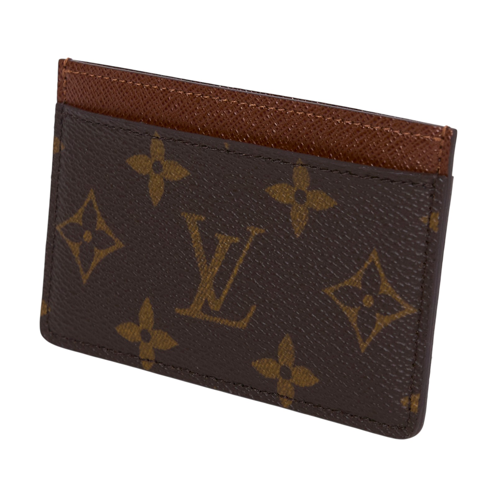 路易威登 LOUIS VUITTON 卡片套 卡夾 Monogram塗層帆布 雅馬邑色 M61733 原花卡夾 原廠盒子/防塵袋
