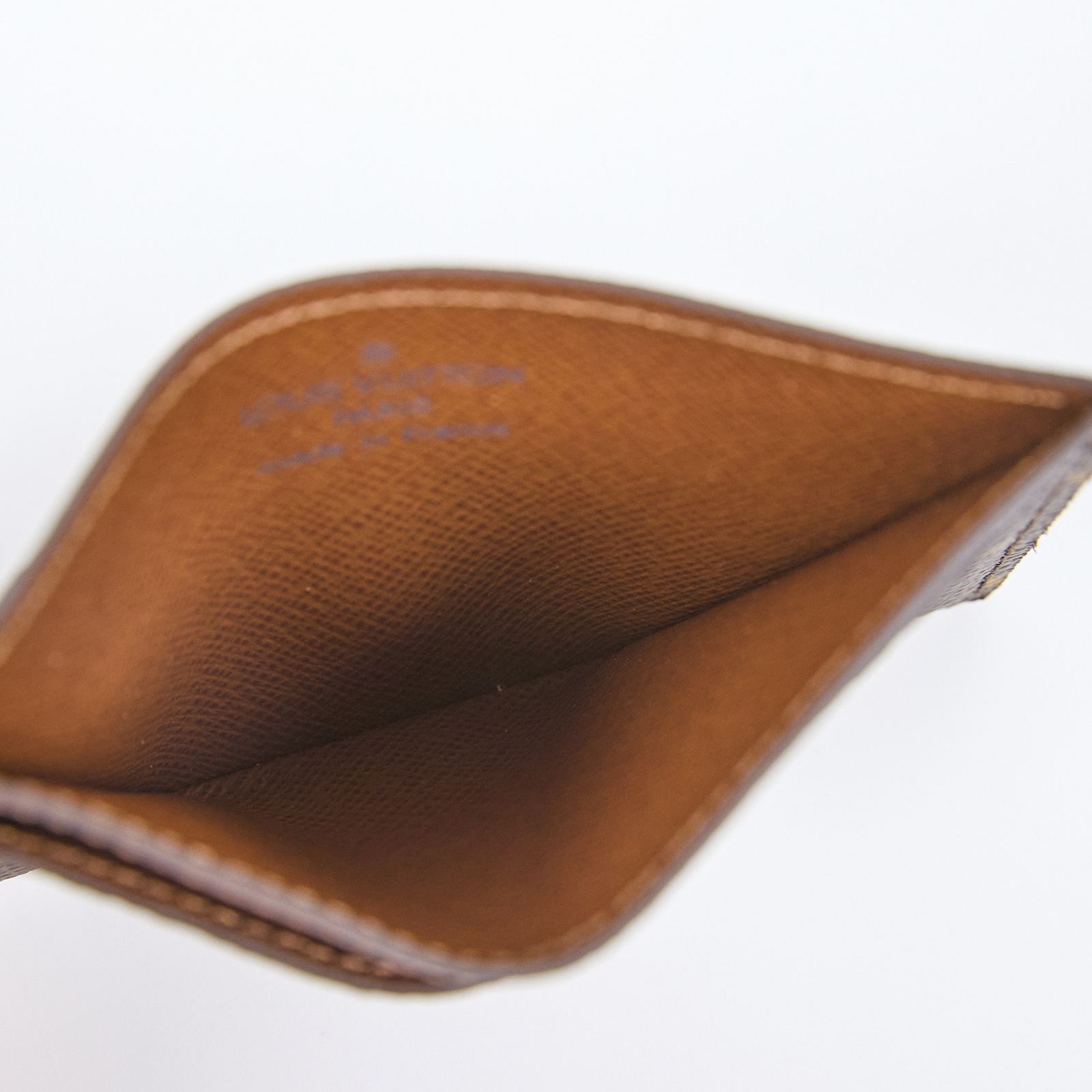 路易威登 LOUIS VUITTON 卡片套 卡夾 Monogram塗層帆布 雅馬邑色 M61733 原花卡夾 原廠盒子/防塵袋