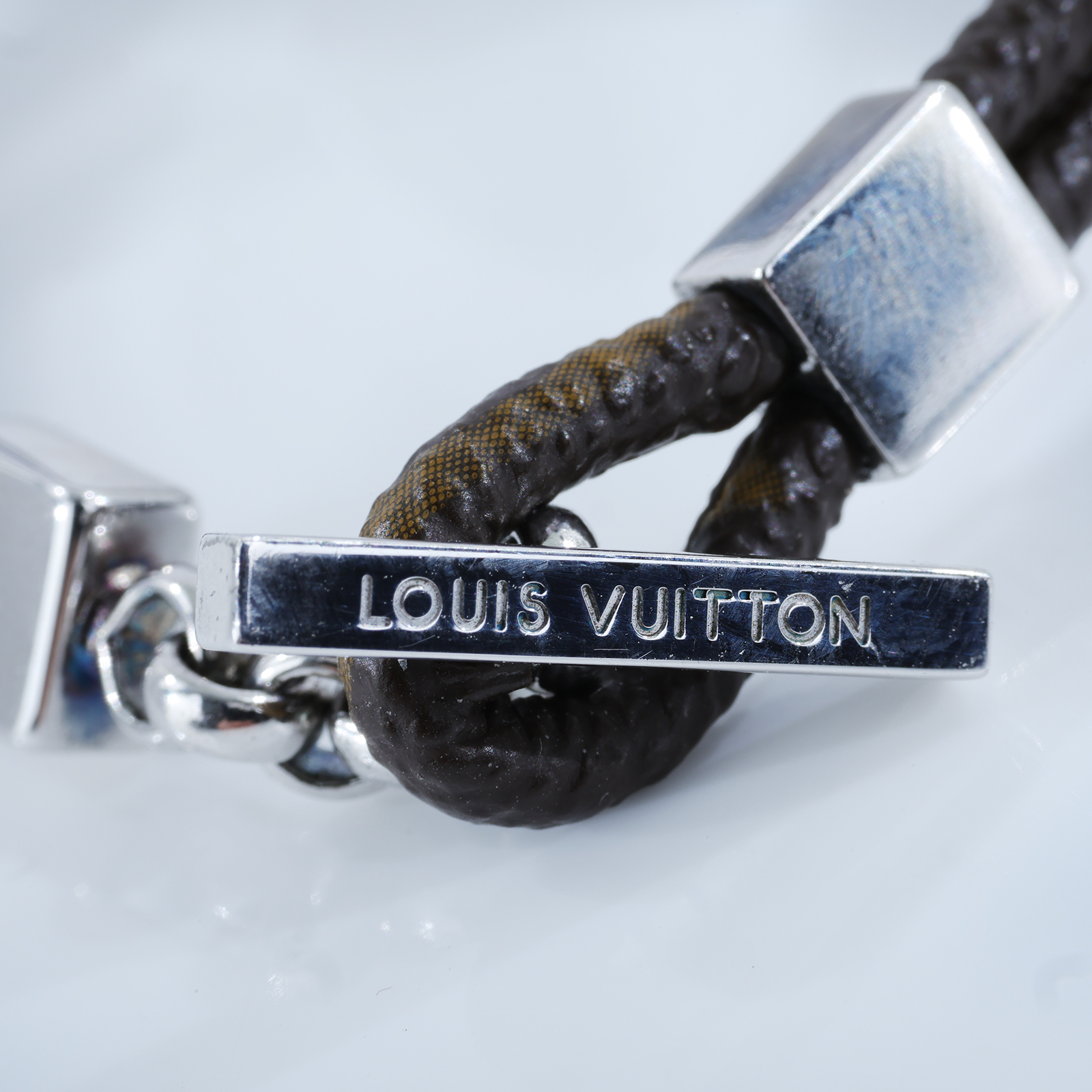 路易威登 LOUIS VUITTON Monogram Pandanty Fleur 手環 M65441 棕色扣繩手環 防塵袋