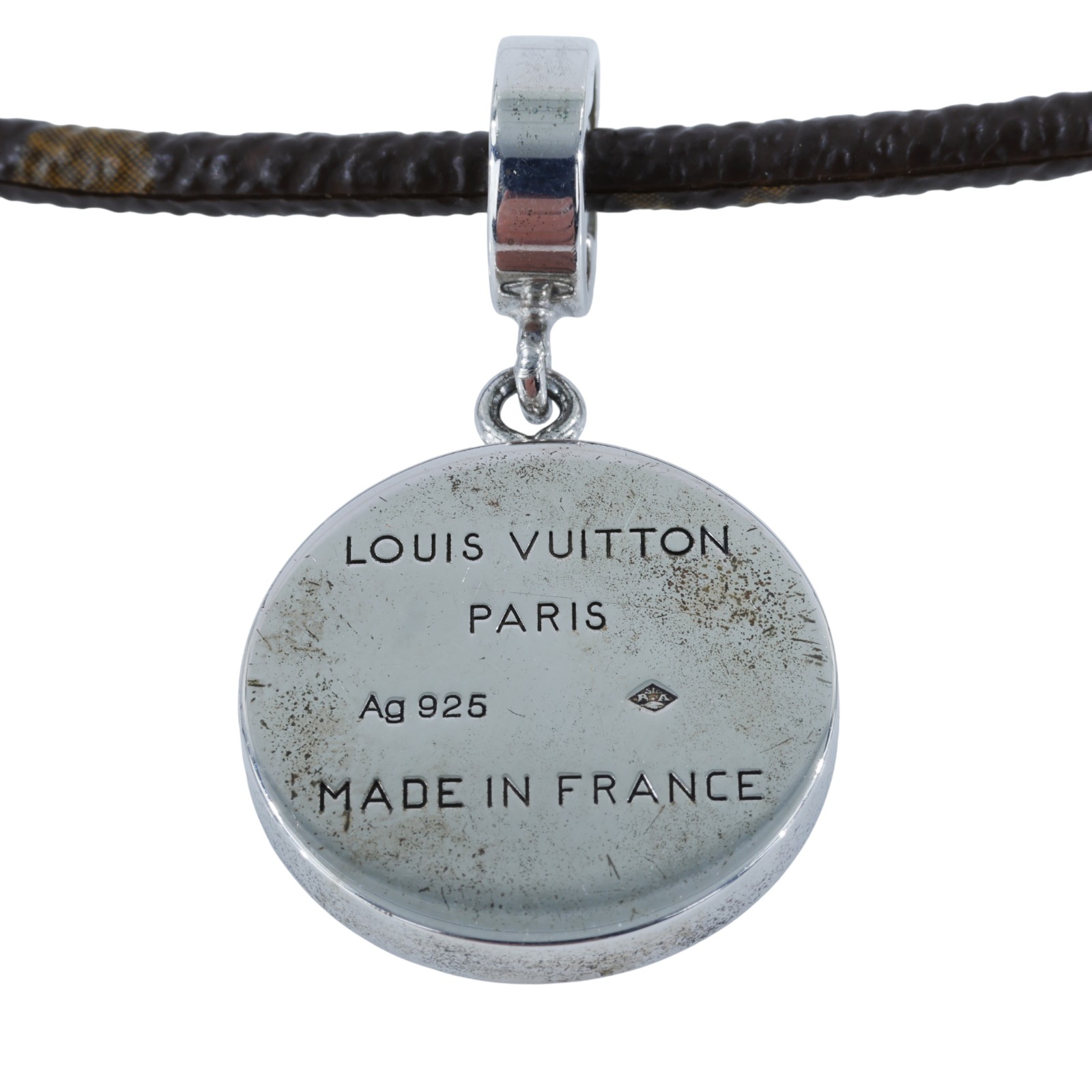 路易威登 LOUIS VUITTON Monogram Pandanty Fleur 項鍊 M65436 棕色扣繩項鍊 防塵袋