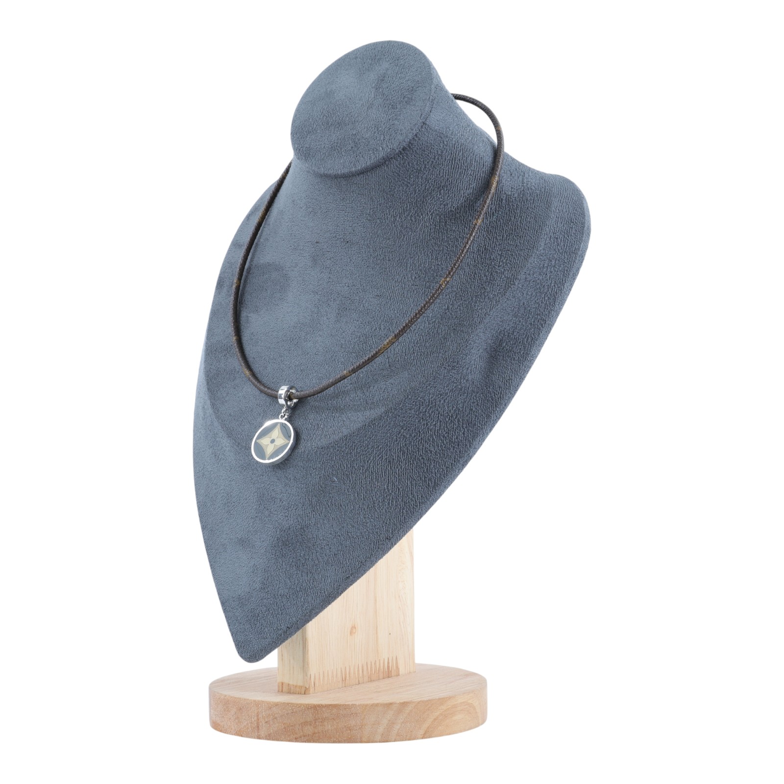 路易威登 LOUIS VUITTON Monogram Pandanty Fleur 項鍊 M65436 棕色扣繩項鍊 防塵袋