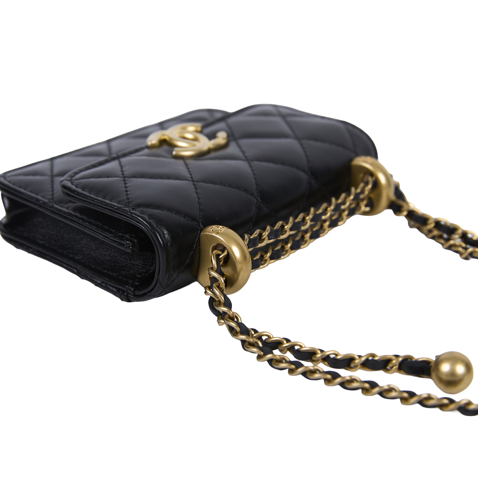 香奈兒 CHANEL 鏈帶 零錢包 迷你  31開 黑羊MINI鍊包 原廠盒子/防塵袋/保證卡