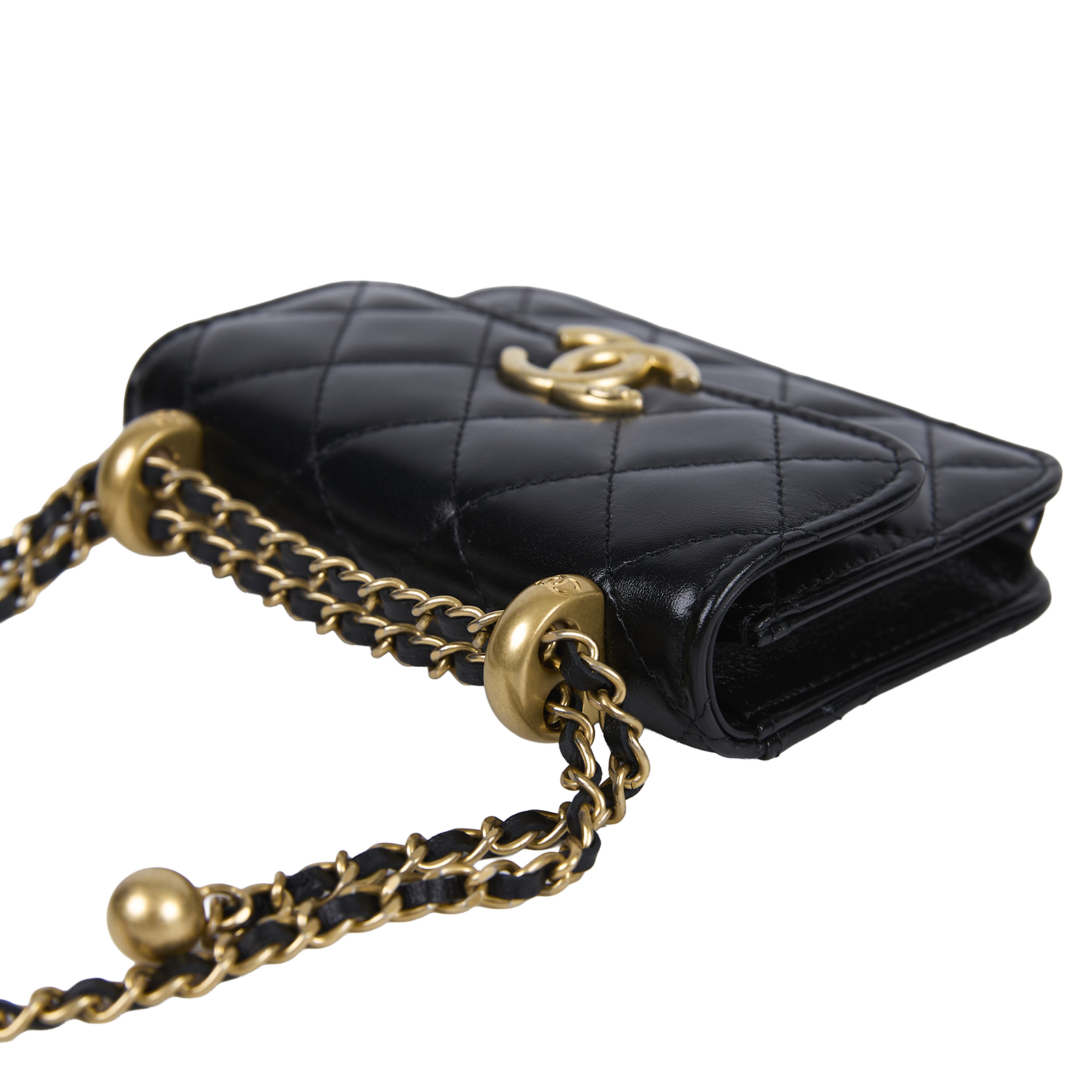 香奈兒 CHANEL 鏈帶 零錢包 迷你  31開 黑羊MINI鍊包 原廠盒子/防塵袋/保證卡