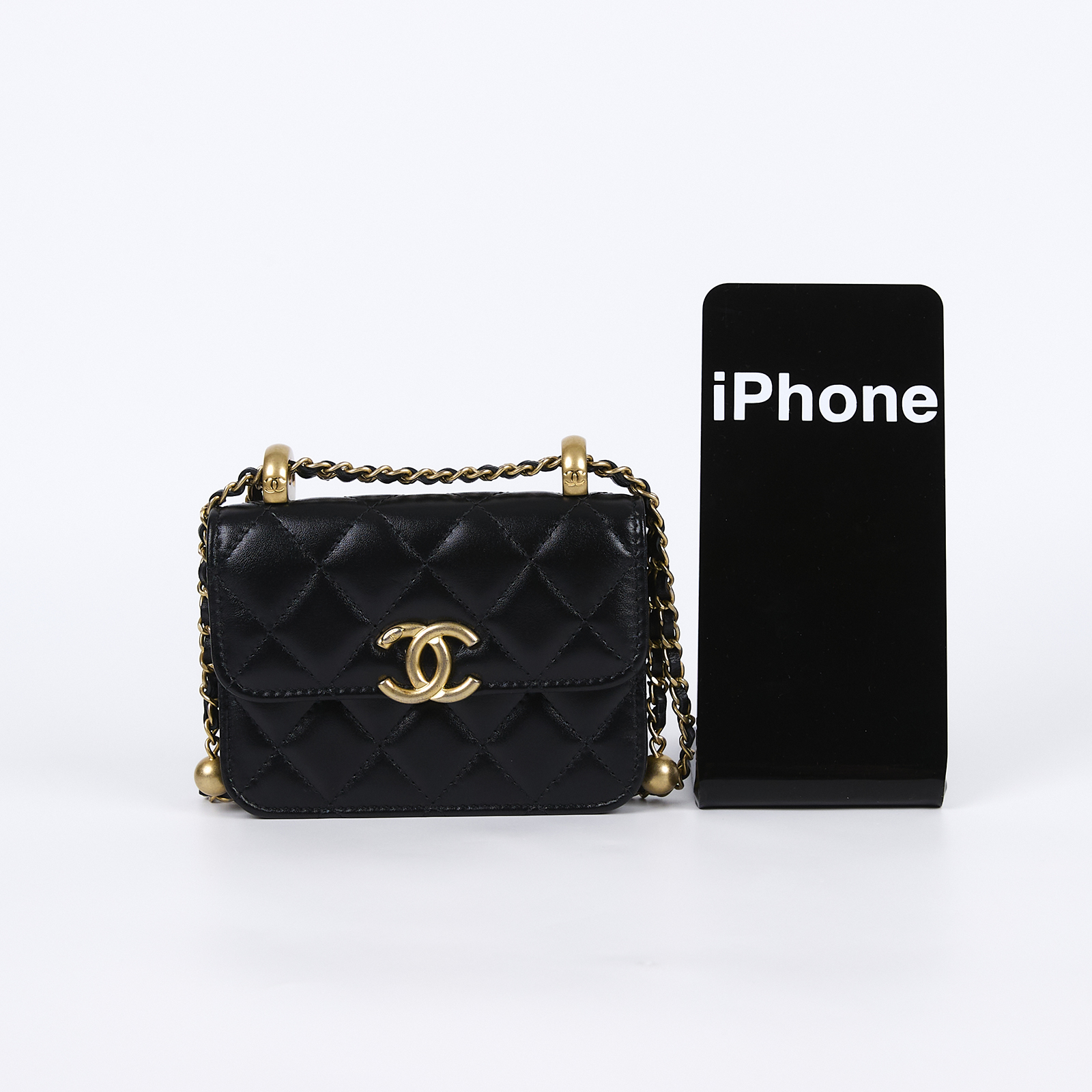 香奈兒 CHANEL 鏈帶 零錢包 迷你  31開 黑羊MINI鍊包 原廠盒子/防塵袋/保證卡