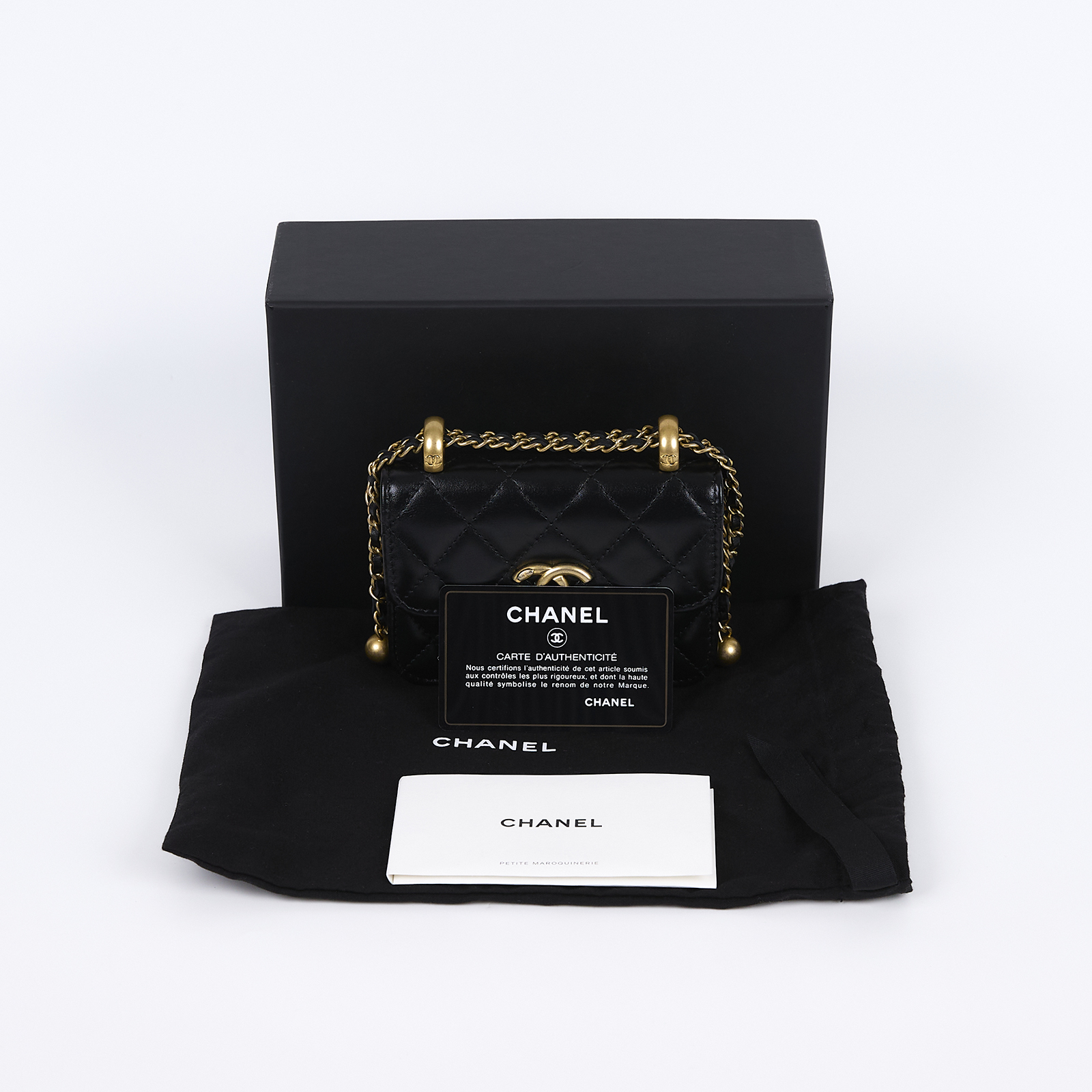 香奈兒 CHANEL 鏈帶 零錢包 迷你  31開 黑羊MINI鍊包 原廠盒子/防塵袋/保證卡