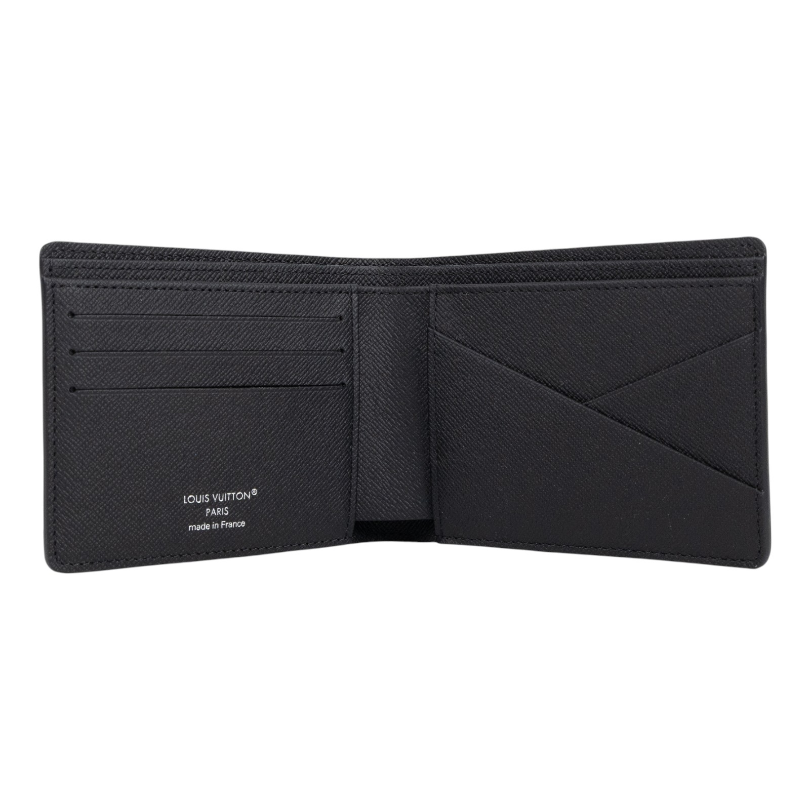 路易威登 LOUIS VUITTON Multiple Eclipse帆布 錢包 短夾 M61695 晶片款 黑原花二折短夾 原廠盒子/防塵袋