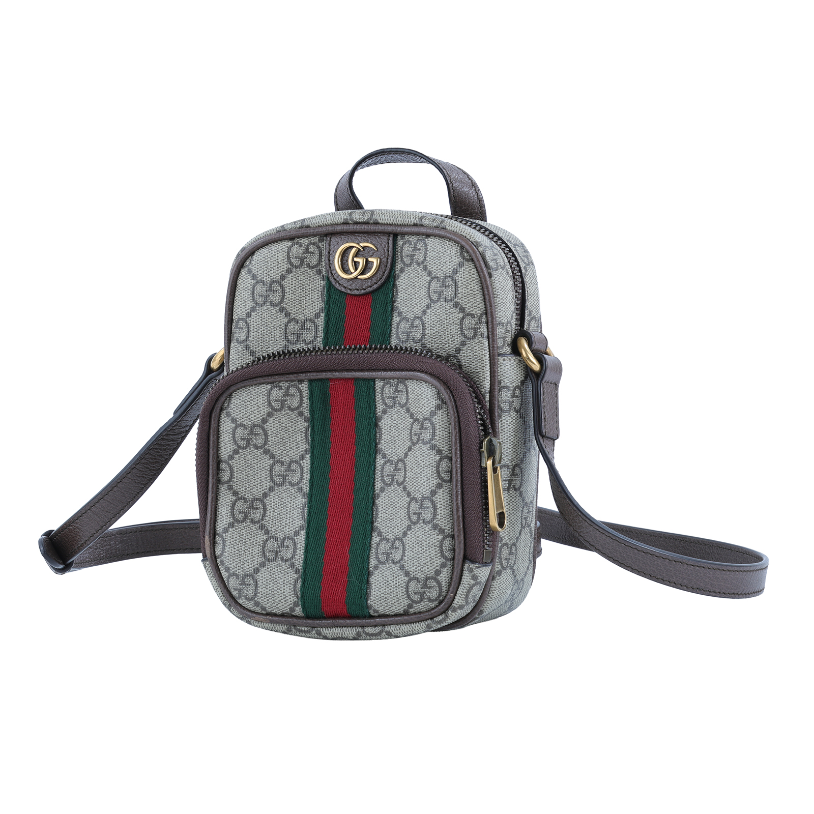 古馳 GUCCI Ophidia 肩背 手機包 671682 96IUT 原花Ophidia 肩背包 mini 黑LOGO腰包 MINI 防塵袋