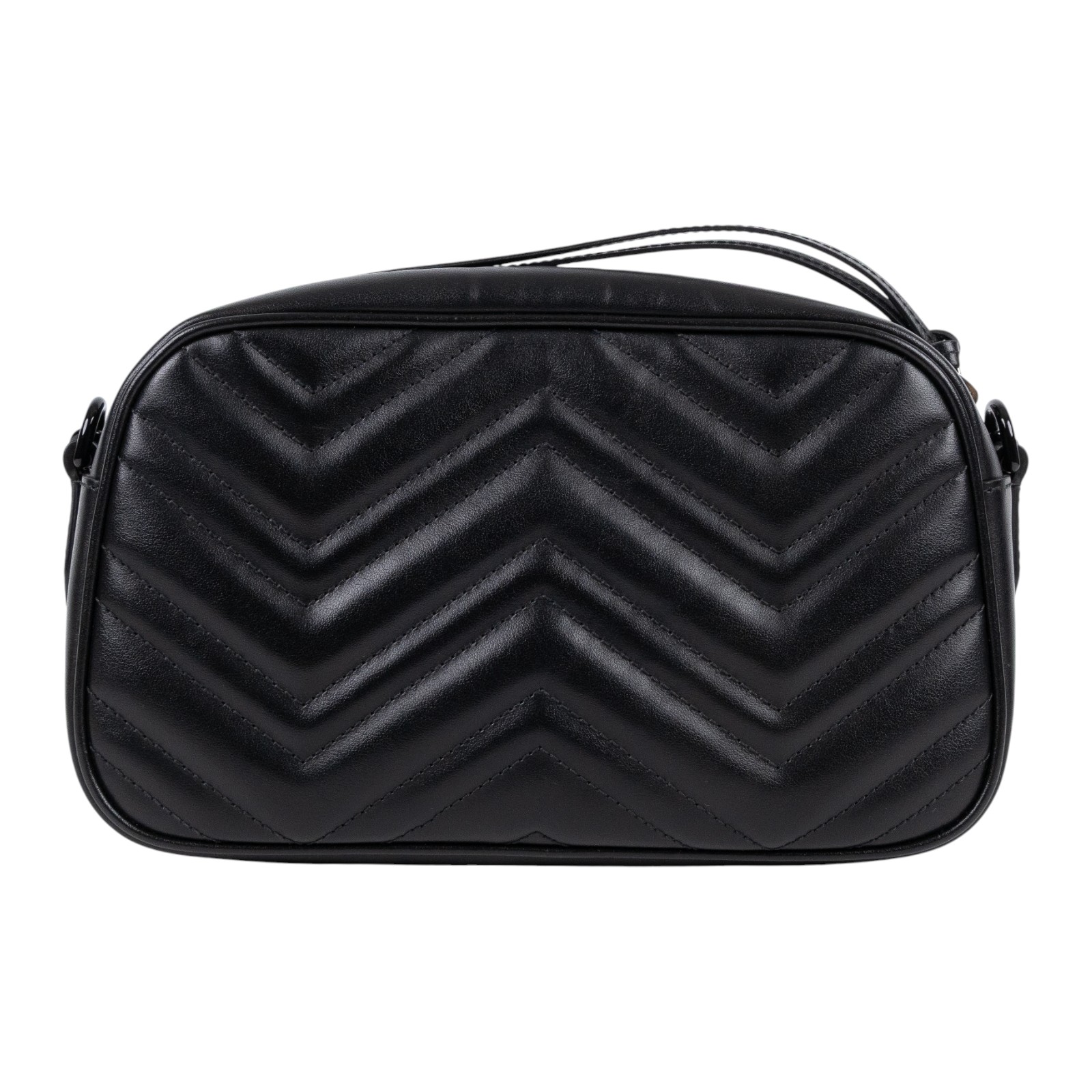 古馳 GUCCI GG Marmont 小型 絎縫 肩揹袋 447632 DTDHV SO BLACK 馬夢包 防塵袋