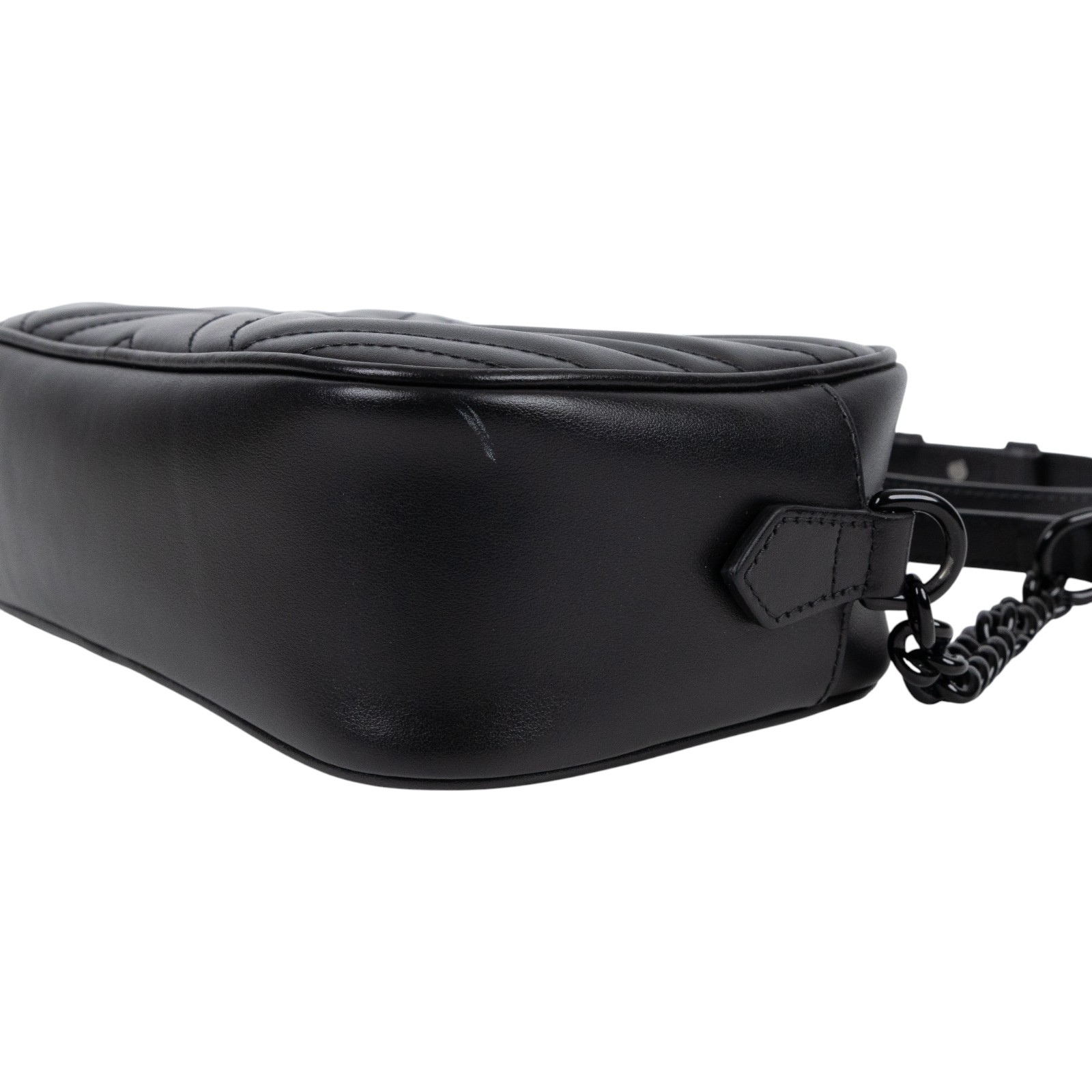 古馳 GUCCI GG Marmont 小型 絎縫 肩揹袋 447632 DTDHV SO BLACK 馬夢包 防塵袋