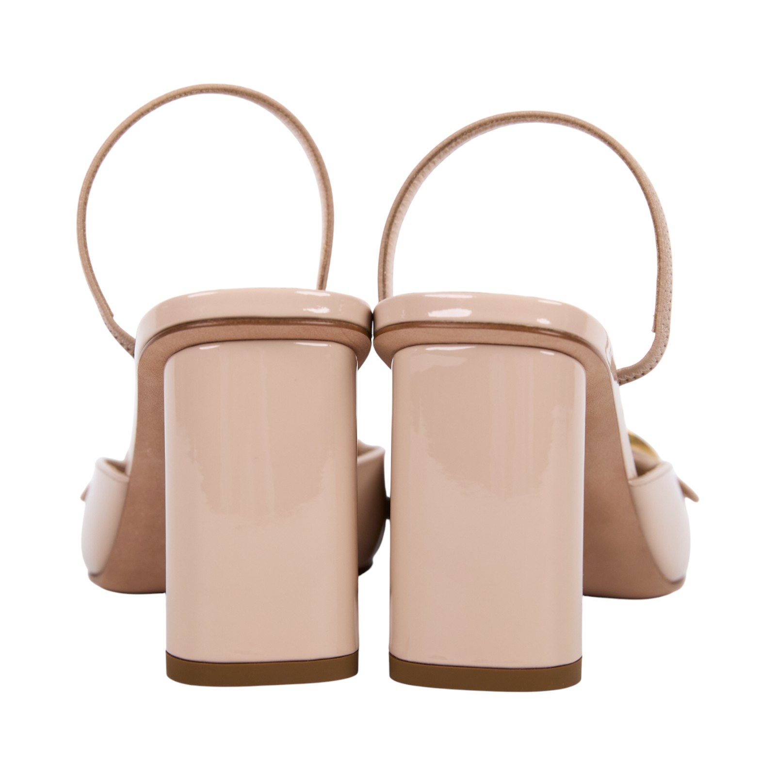 迪奧 CHRISTIAN DIOR Cest Dior 後繫帶高跟鞋 KCV073VNI_36 粉色漆皮跟鞋 原廠盒子/防塵袋