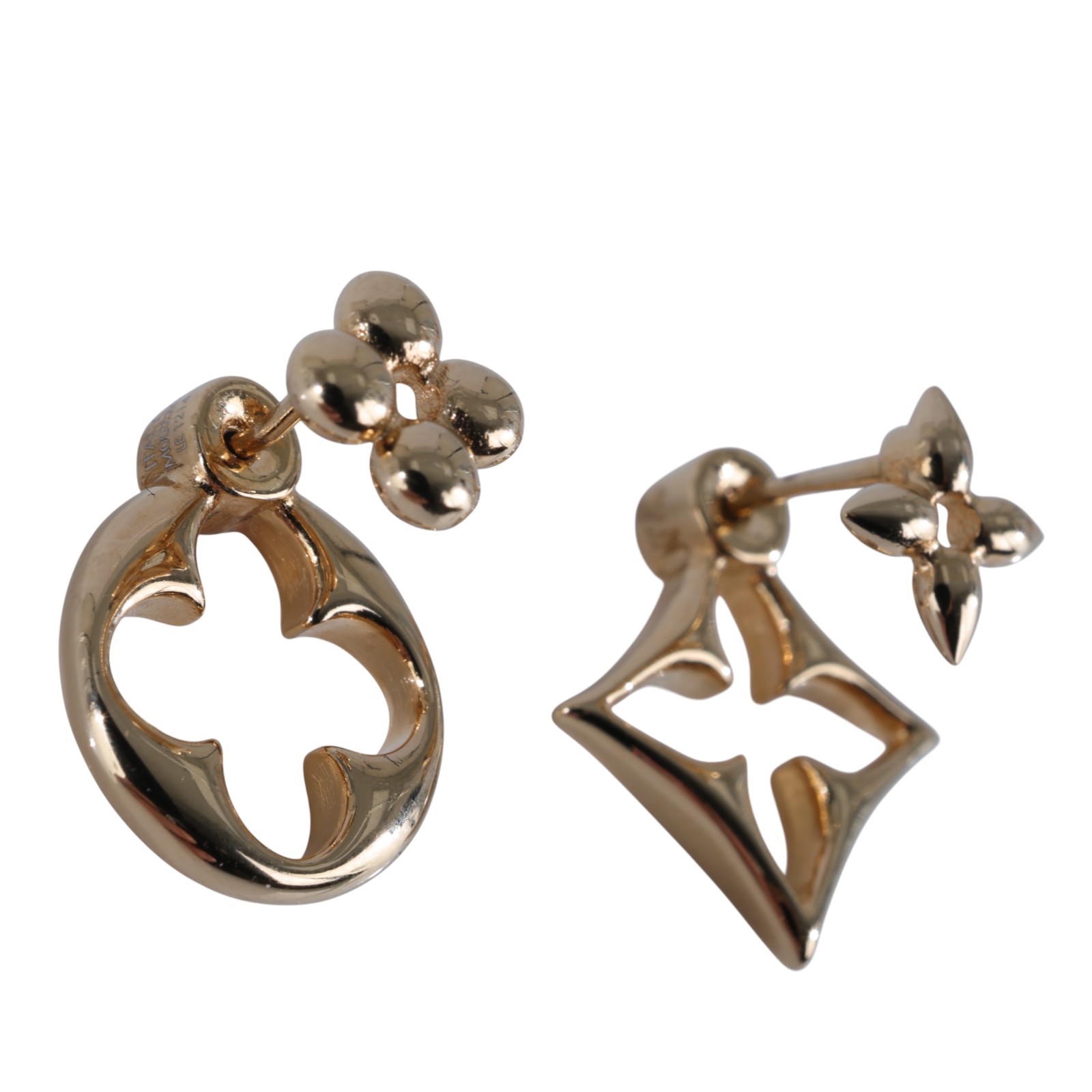 路易威登 LOUIS VUITTON LV Flowergram 耳環 M00770 金色 Flower Gram耳環 原廠盒子/防塵袋